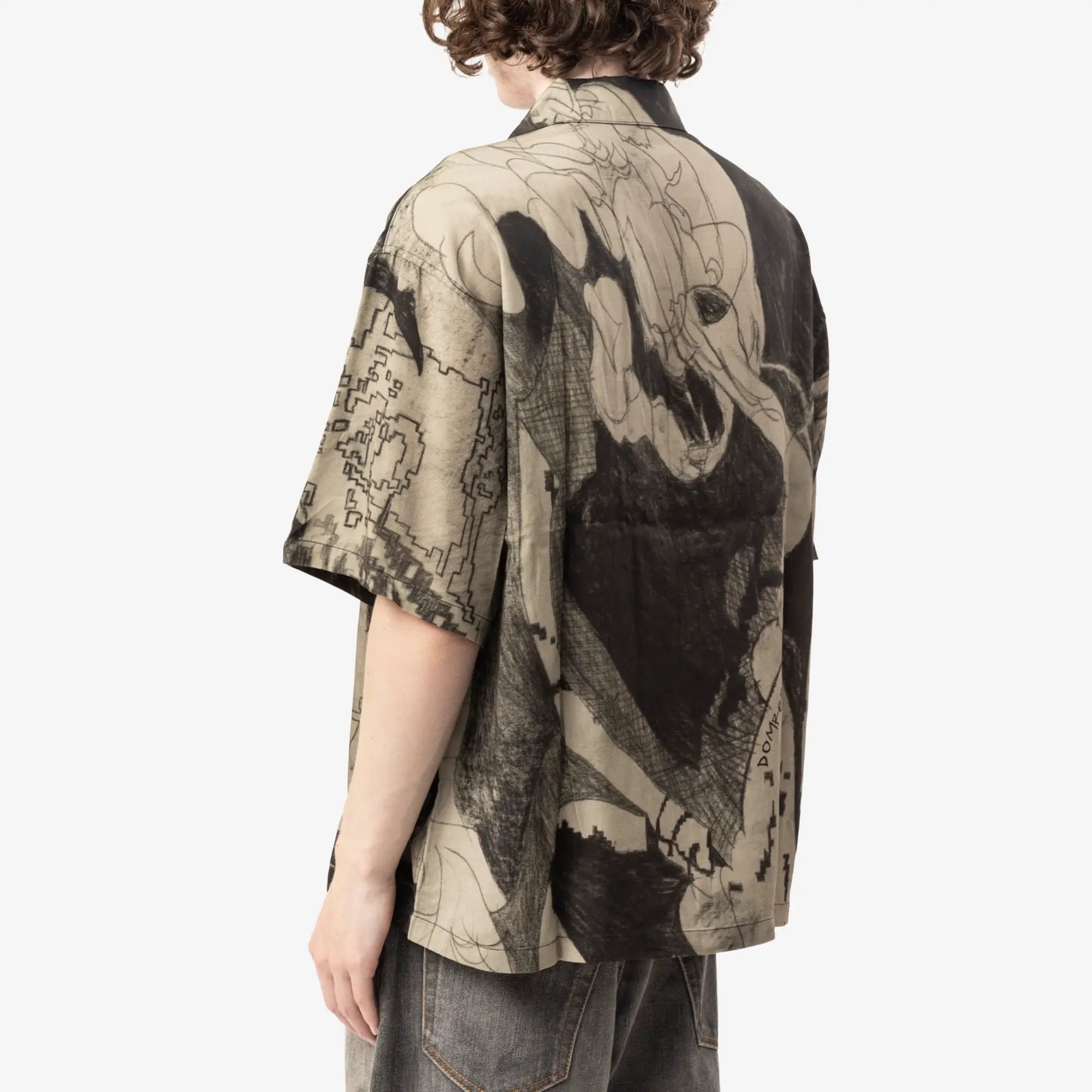 Dom Rebel Extrovert Camp Collar Shirt Beige - 4