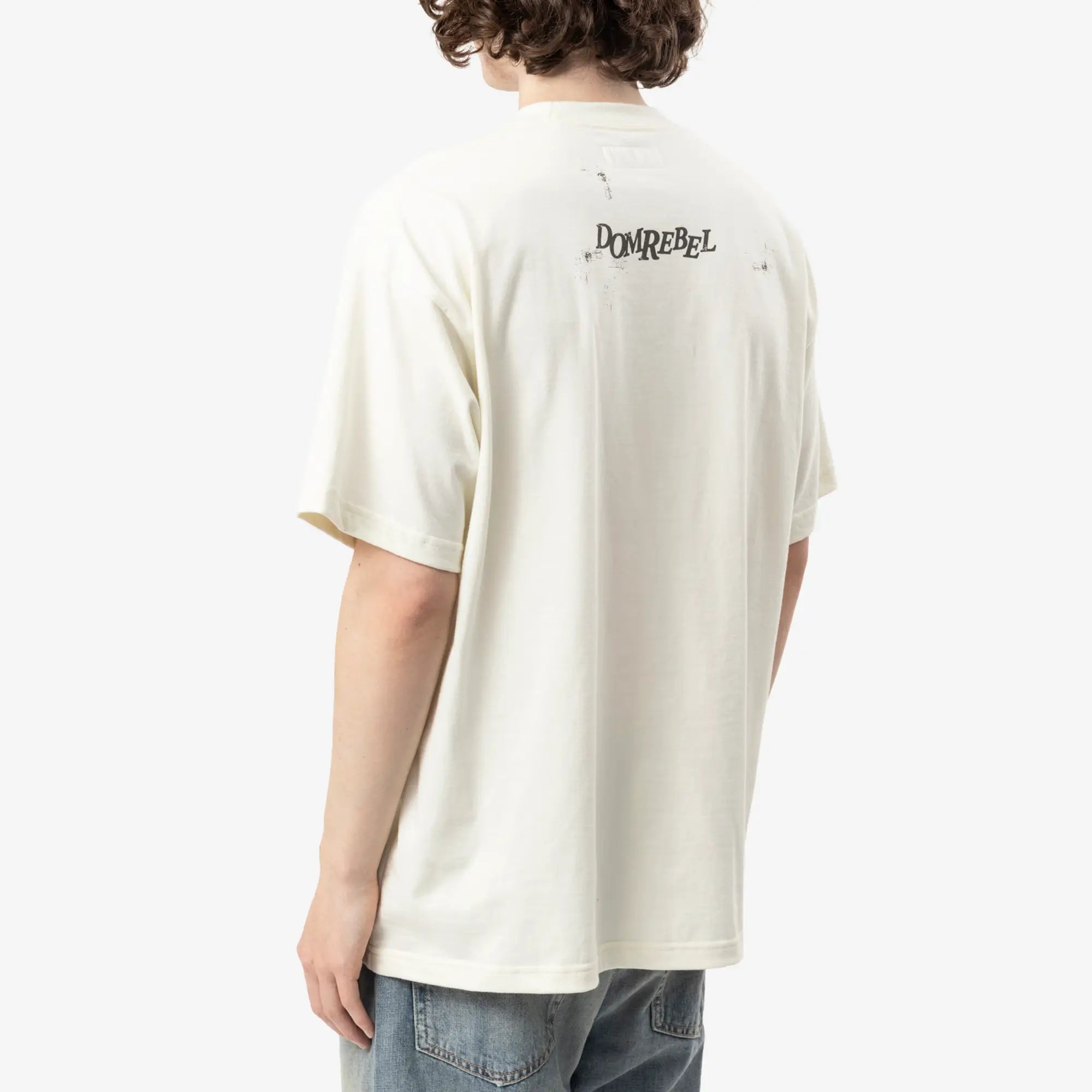 Dom Rebel Eyeroll T-Shirt Old White - 4