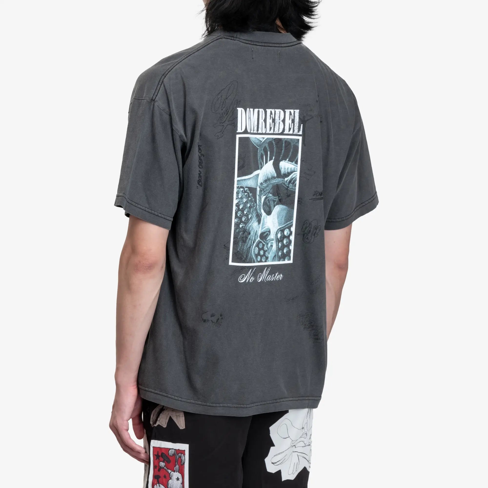 Dom Rebel Gotham T-Shirt Faded Black - 4