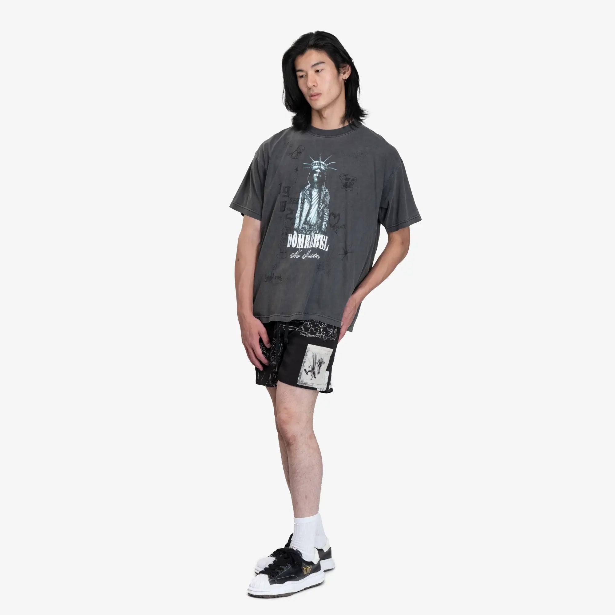 Dom Rebel Gotham T-Shirt Faded Black - 2