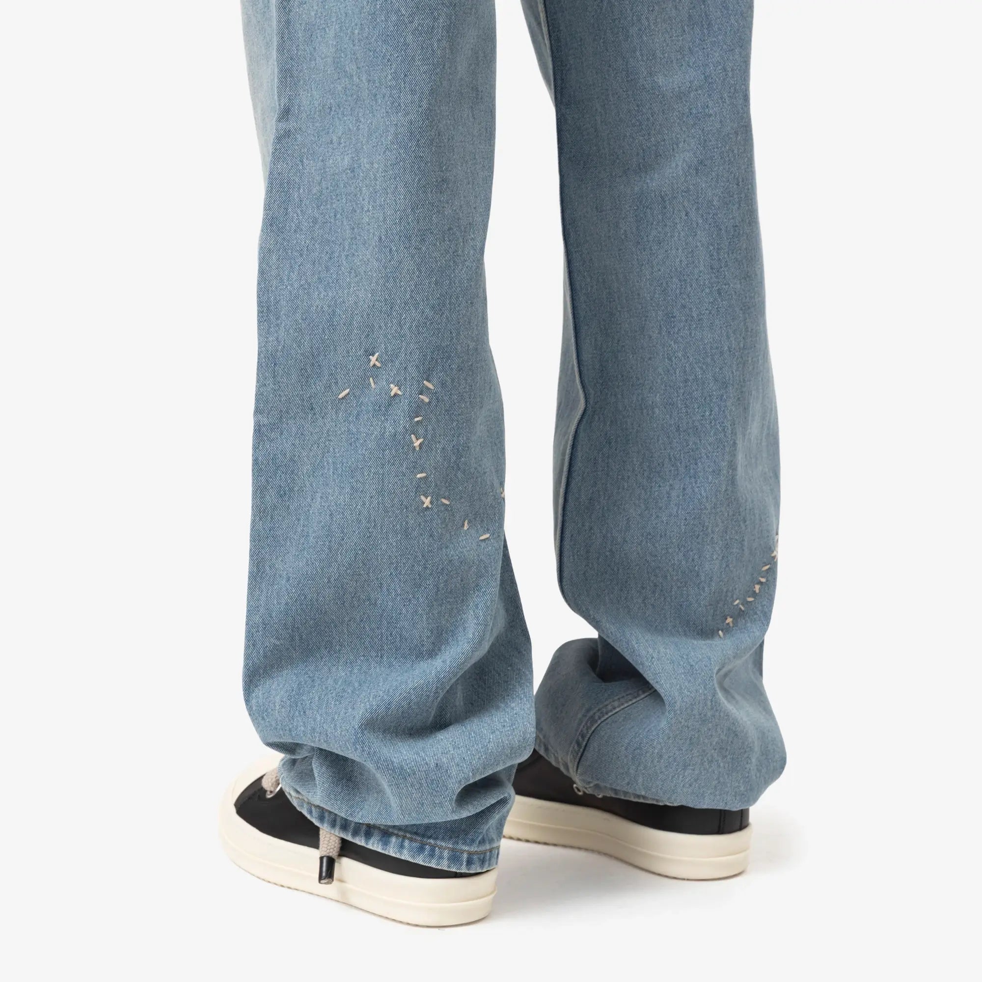 Dom Rebel Jerk Bootcut Jeans Mid Blue - 6