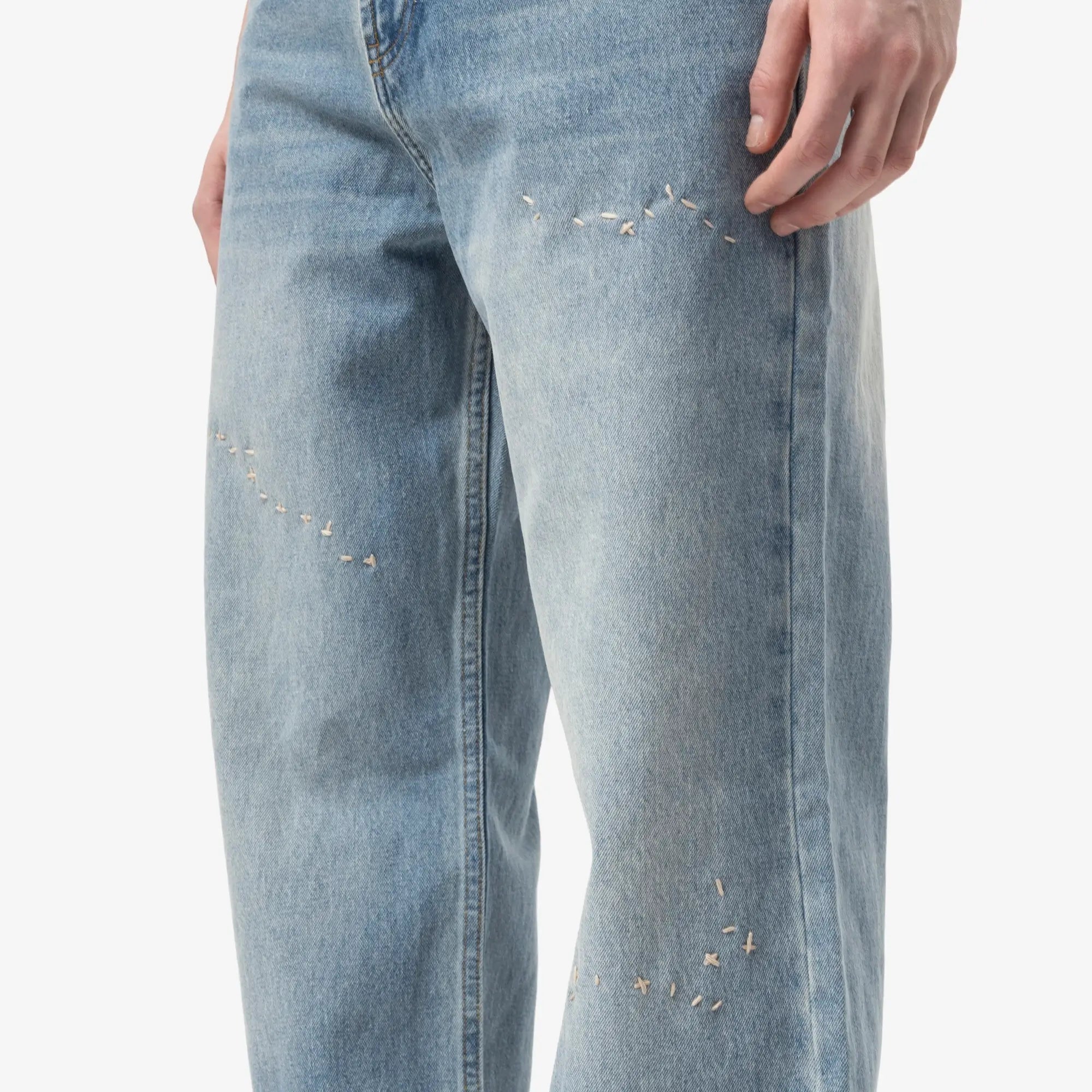 Dom Rebel Jerk Bootcut Jeans Mid Blue - 5