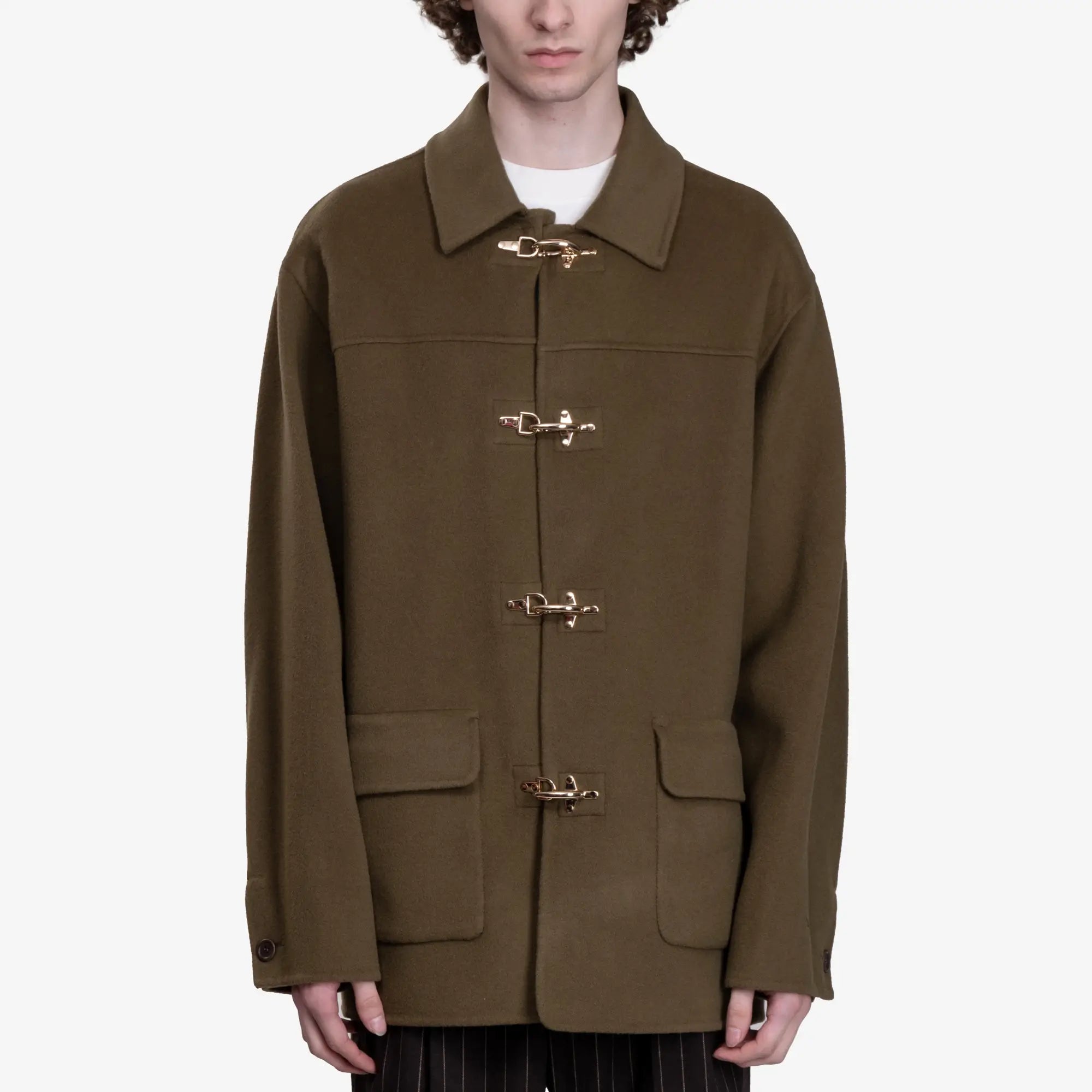 Drôle de Monsieur La Veste Caban Khaki - 1