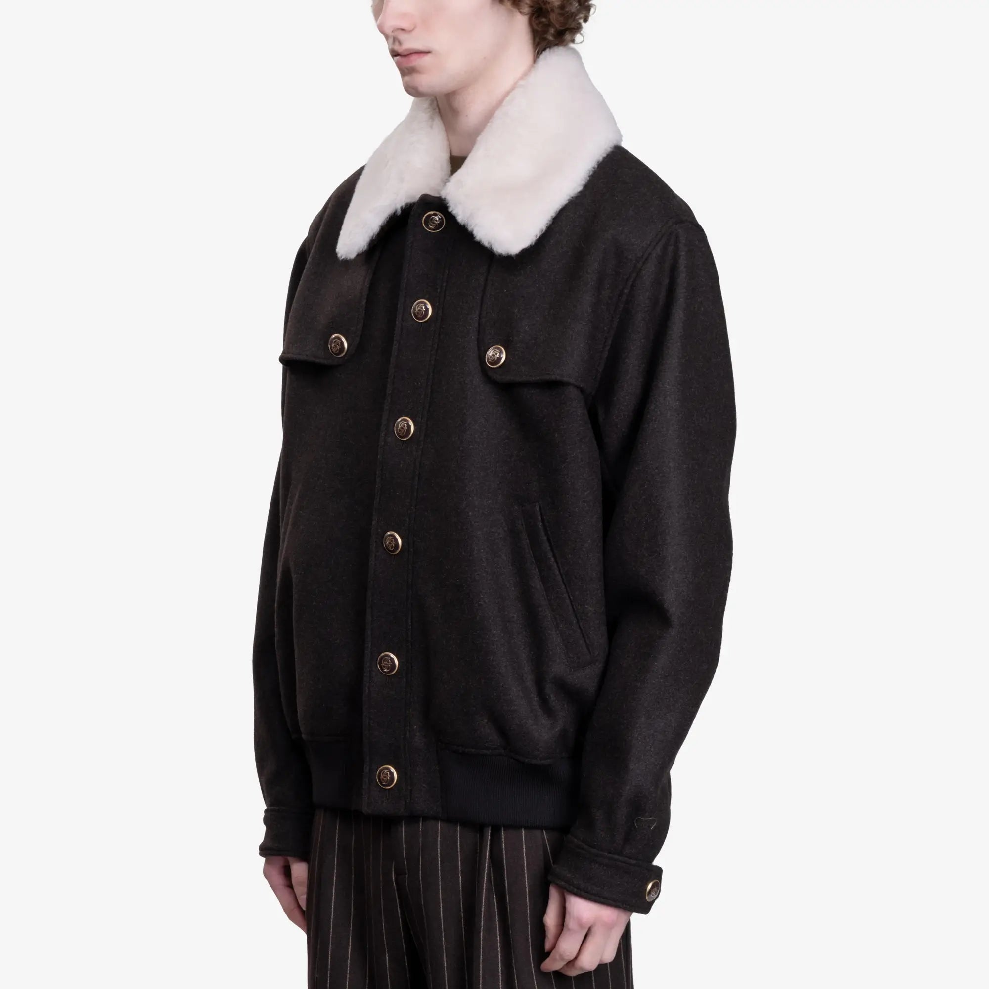 Drôle de Monsieur Le Blouson Laine Brown - 3