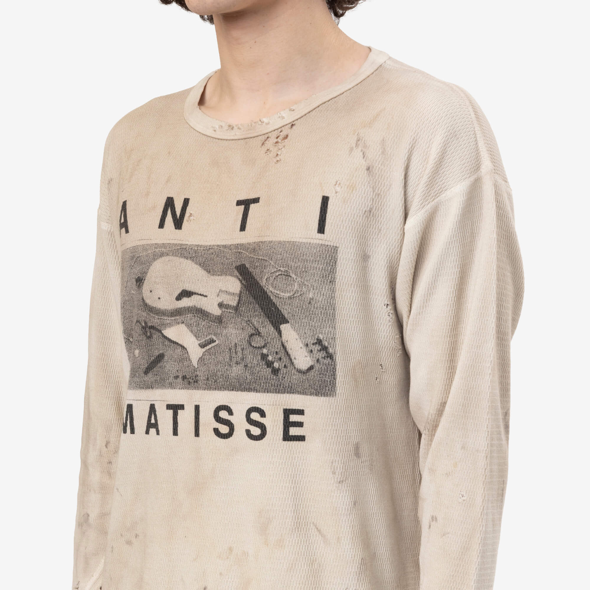 Enfants Riches Deprimes Anti Matisse Thermal LS T-Shirt Dirty White - 5