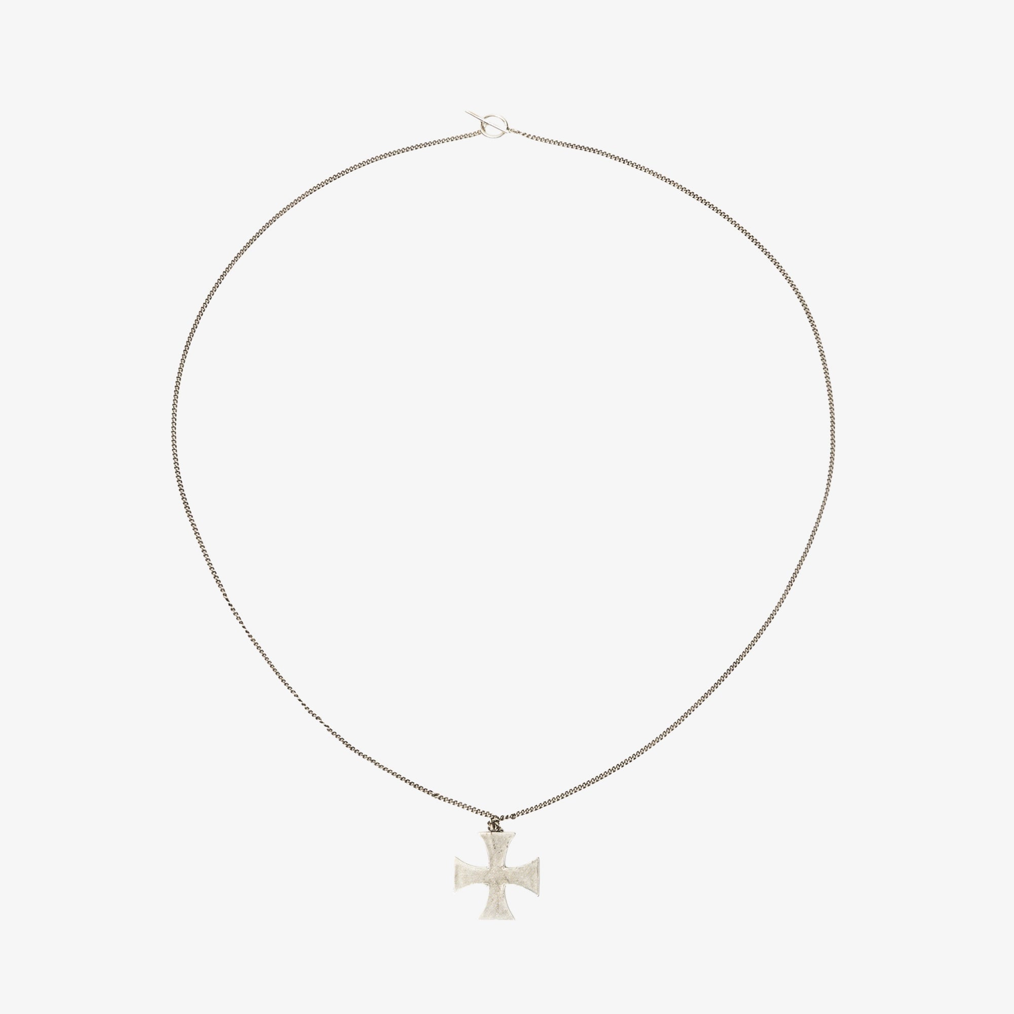 Enfants Riches Deprimes Cross Logo Necklace Silver - 3