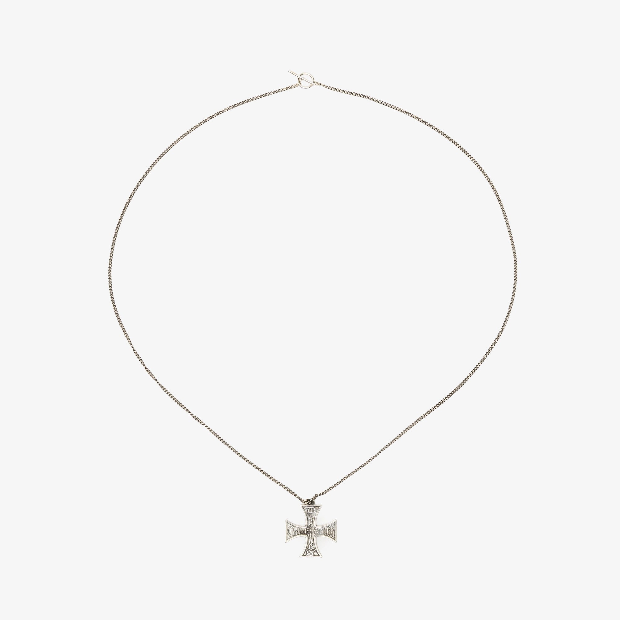 Enfants Riches Deprimes Cross Logo Necklace Silver - 1
