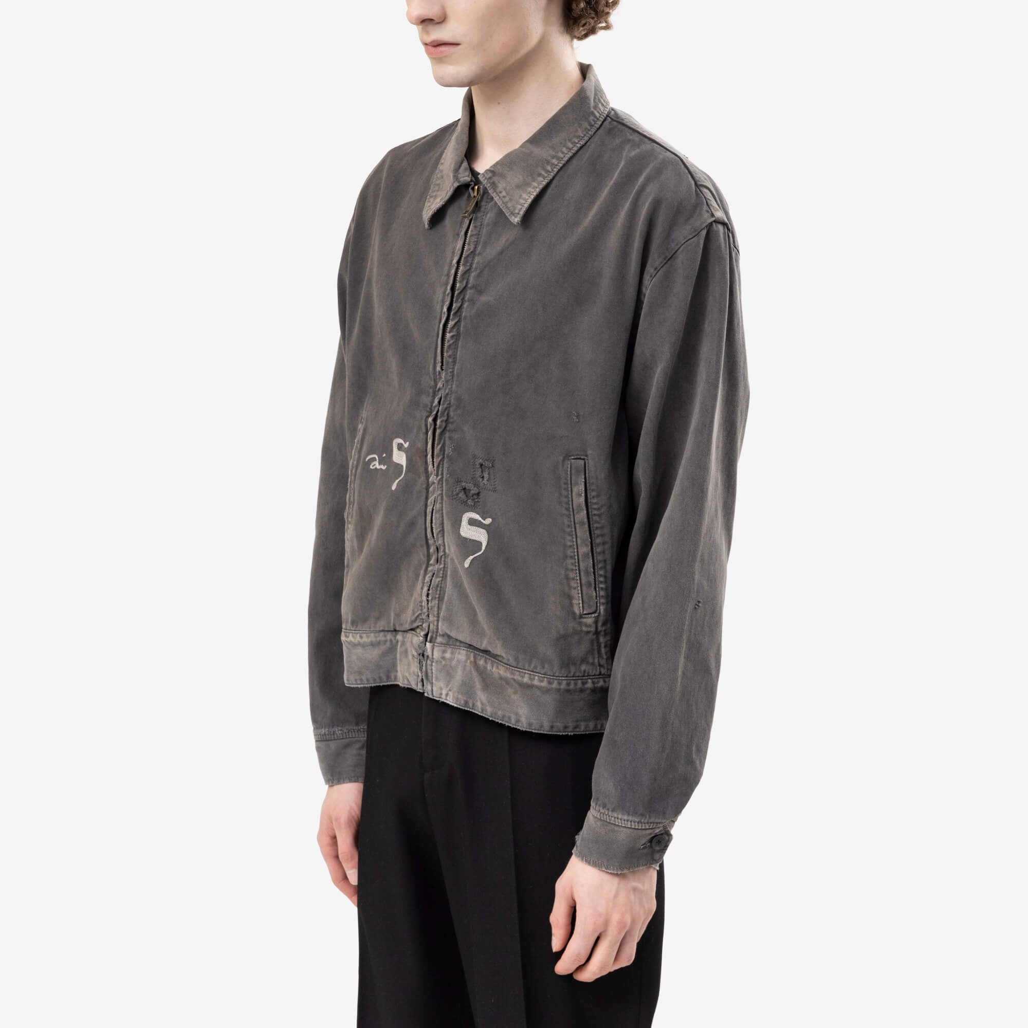 Enfants Riches Deprimes Hebrew Mechanics Jacket Black-3