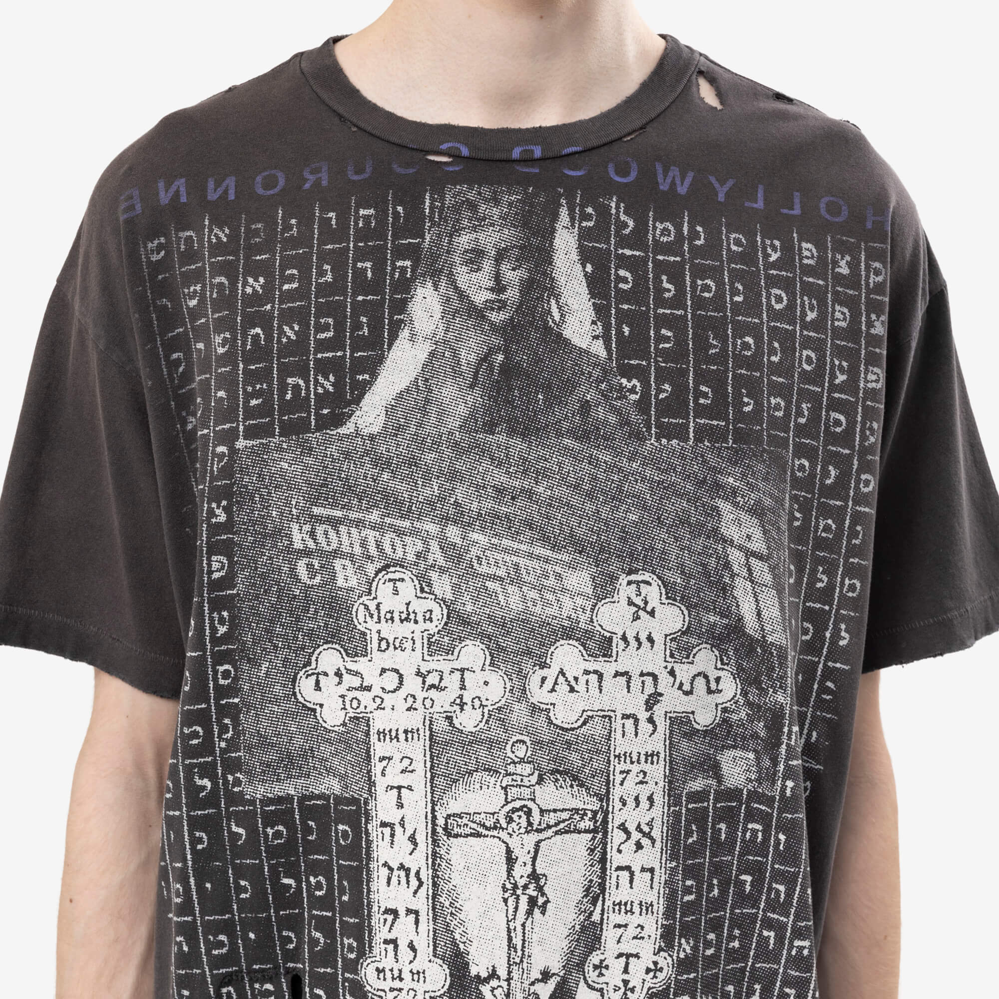 Enfants Riches Deprimes Hollywood Couronne T-Shirt Washed Black-5