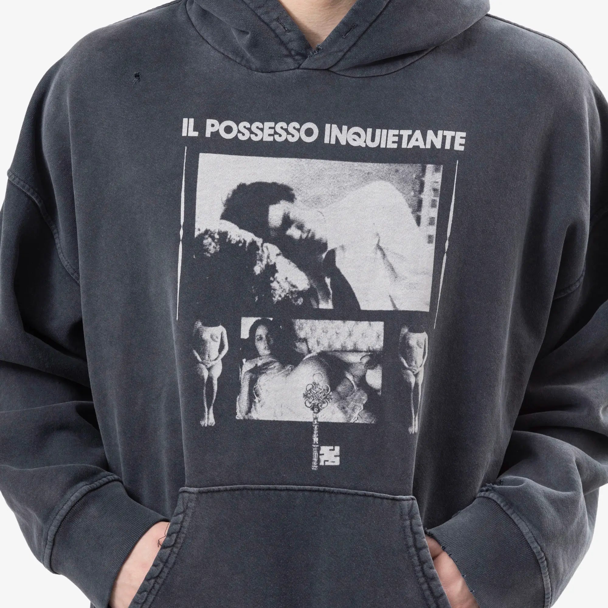 Enfants Riches Deprimes Il Possesso Hoody Light Antique Black - 5