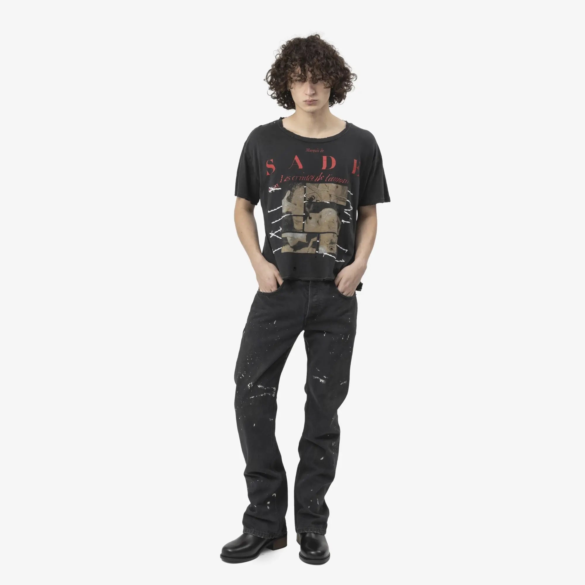 Enfants Riches Deprimes Les Crimes de L'Amour T-Shirt Thrashed Black - 2