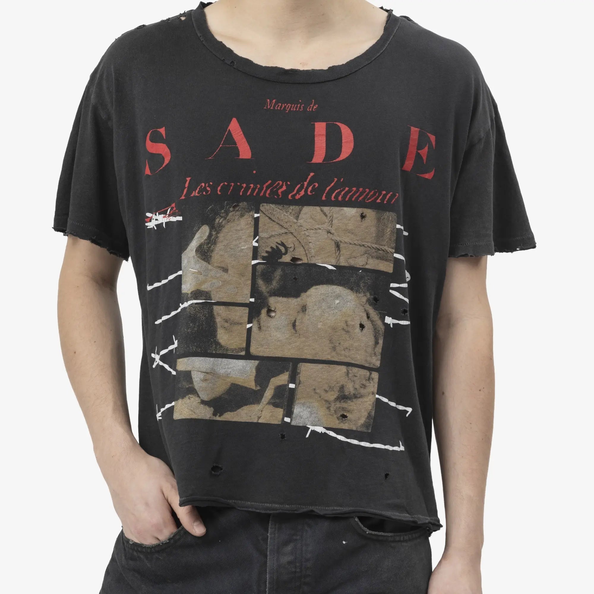 Enfants Riches Deprimes Les Crimes de L'Amour T-Shirt Thrashed Black - 5