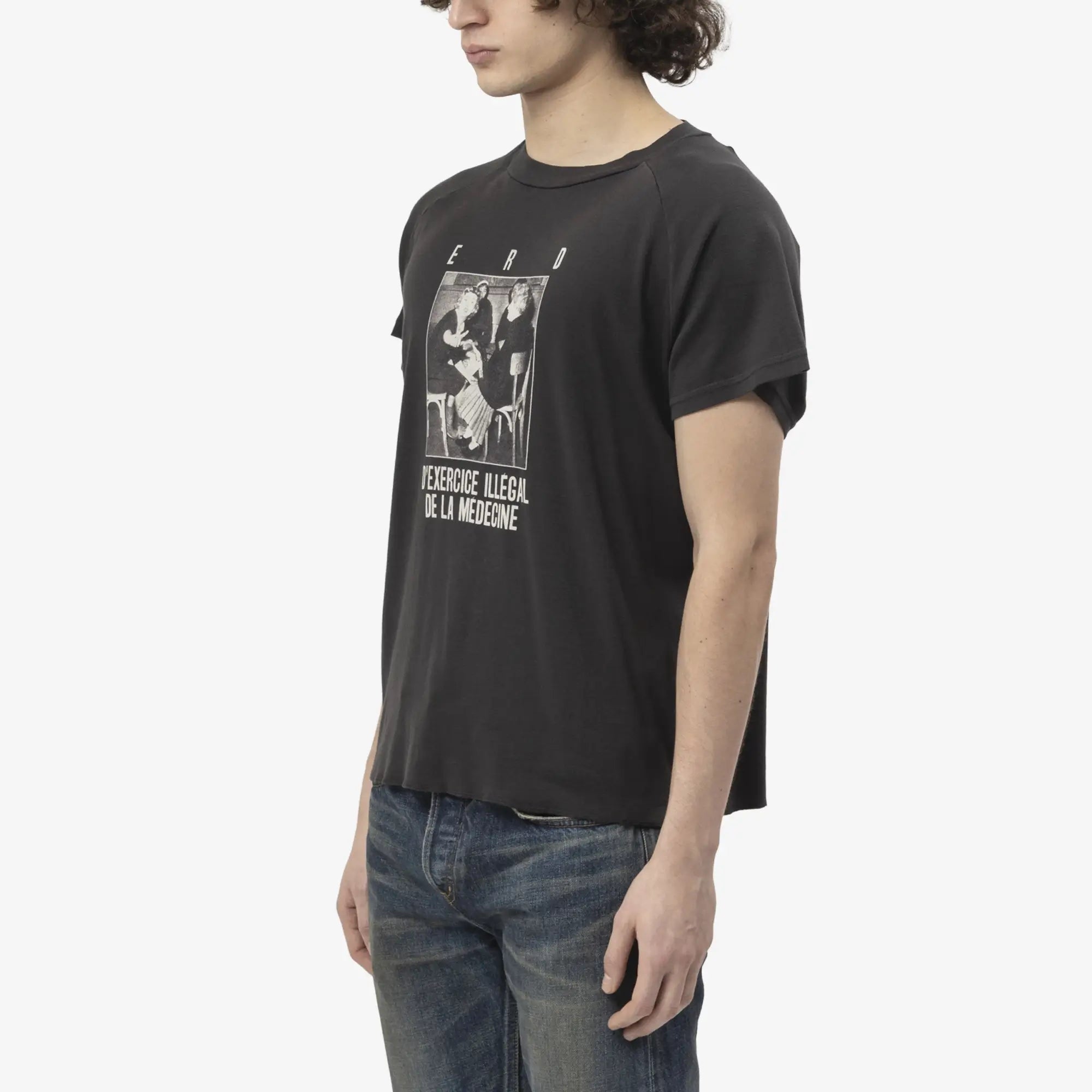 Enfants Riches Deprimes Medicine Raglan T-Shirt Faded Black - 3