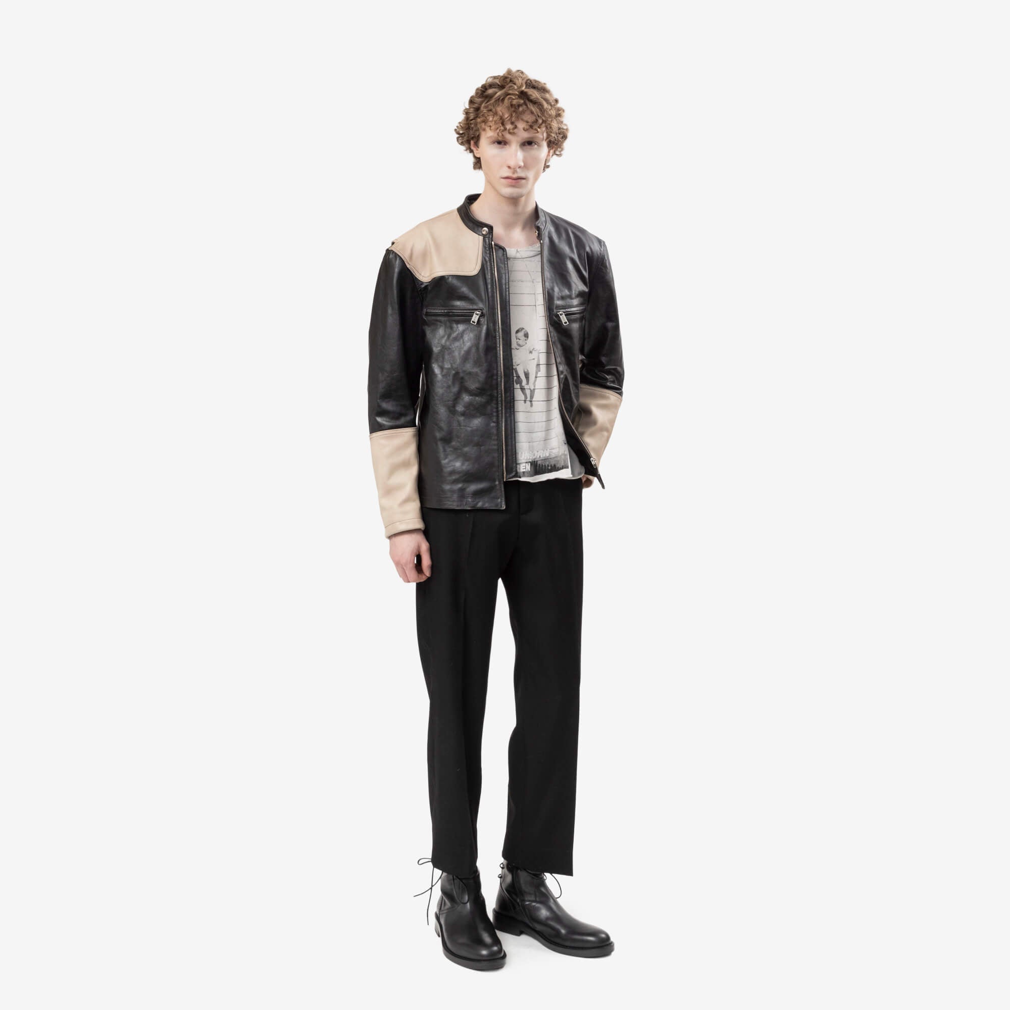Enfants Riches Deprimes Nurse II Leather Jacket Black-2