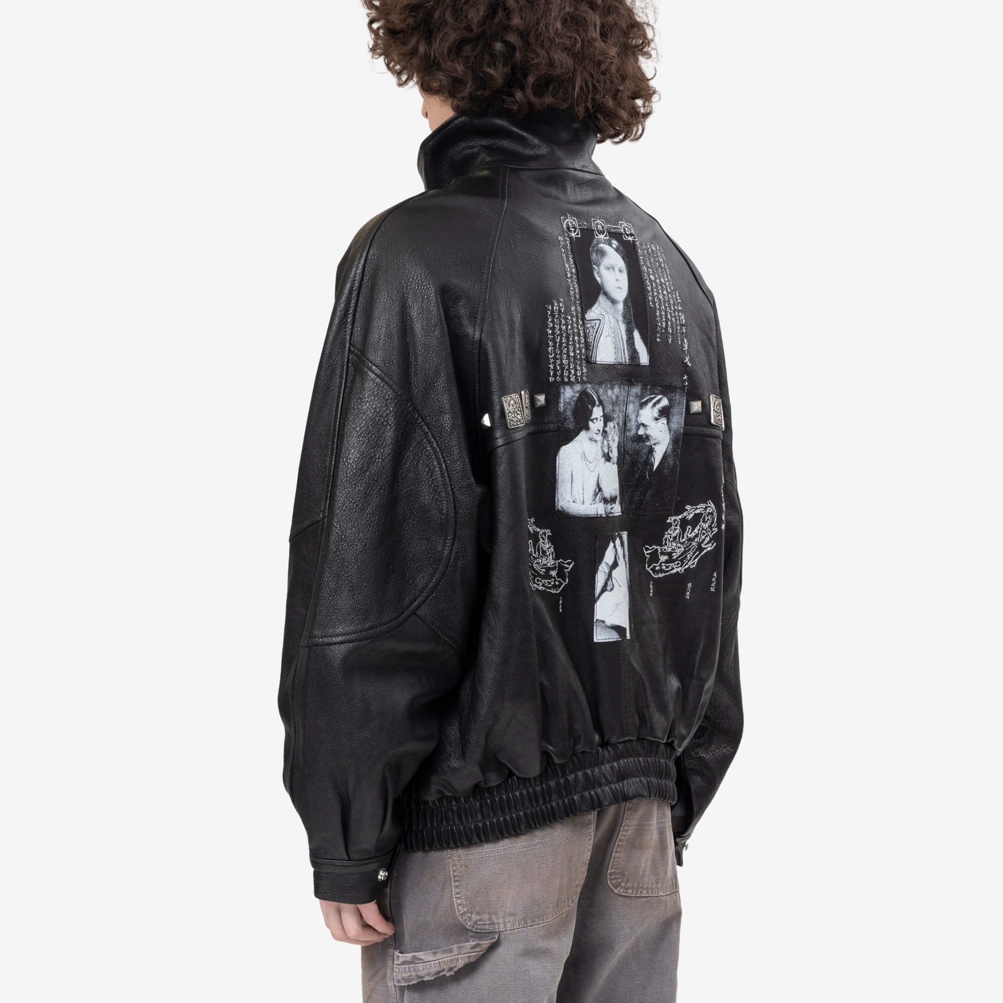 Enfants Riches Deprimes Prince Phillips Childhood Studded Jacket Black - 4
