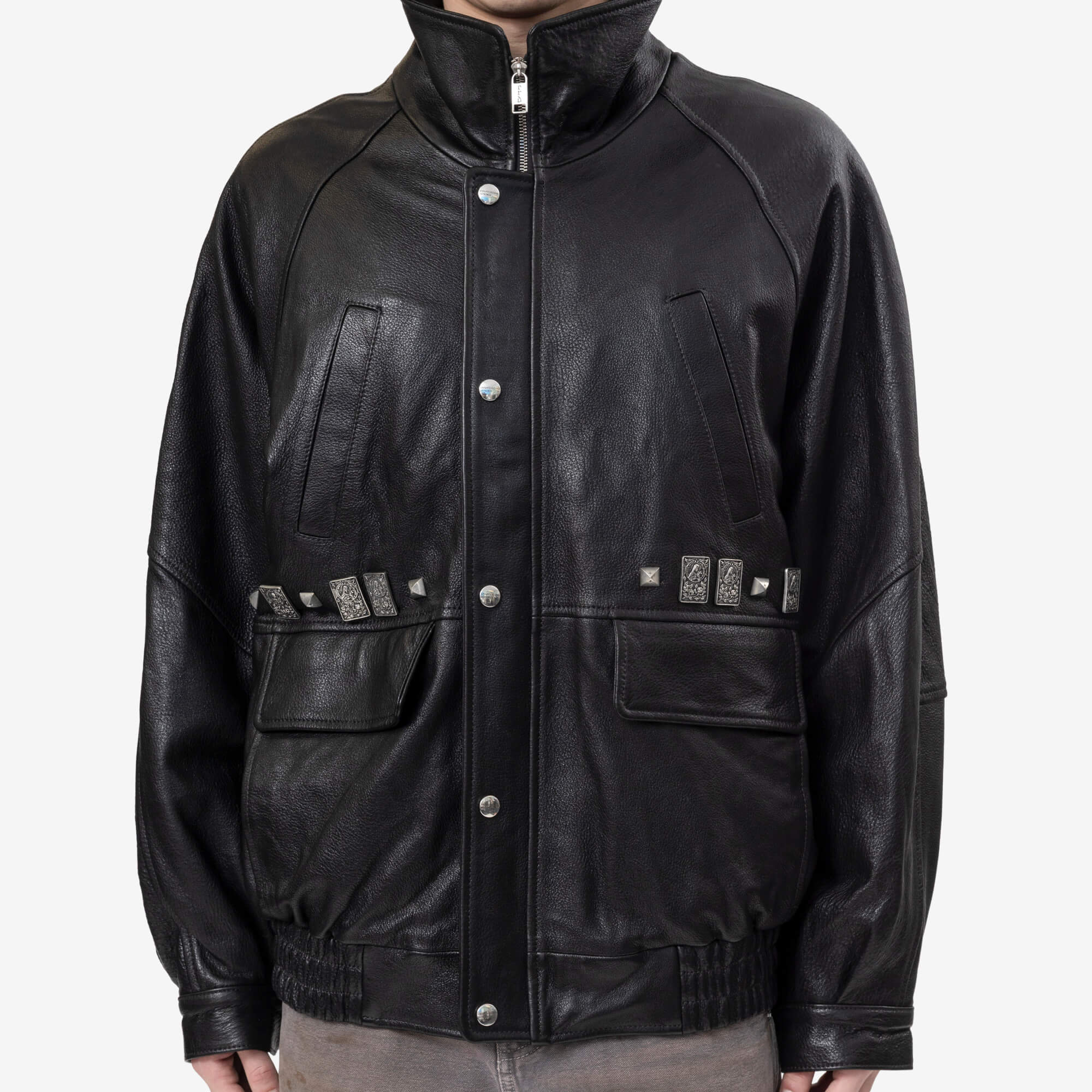 Enfants Riches Deprimes Prince Phillips Childhood Studded Jacket Black - 5