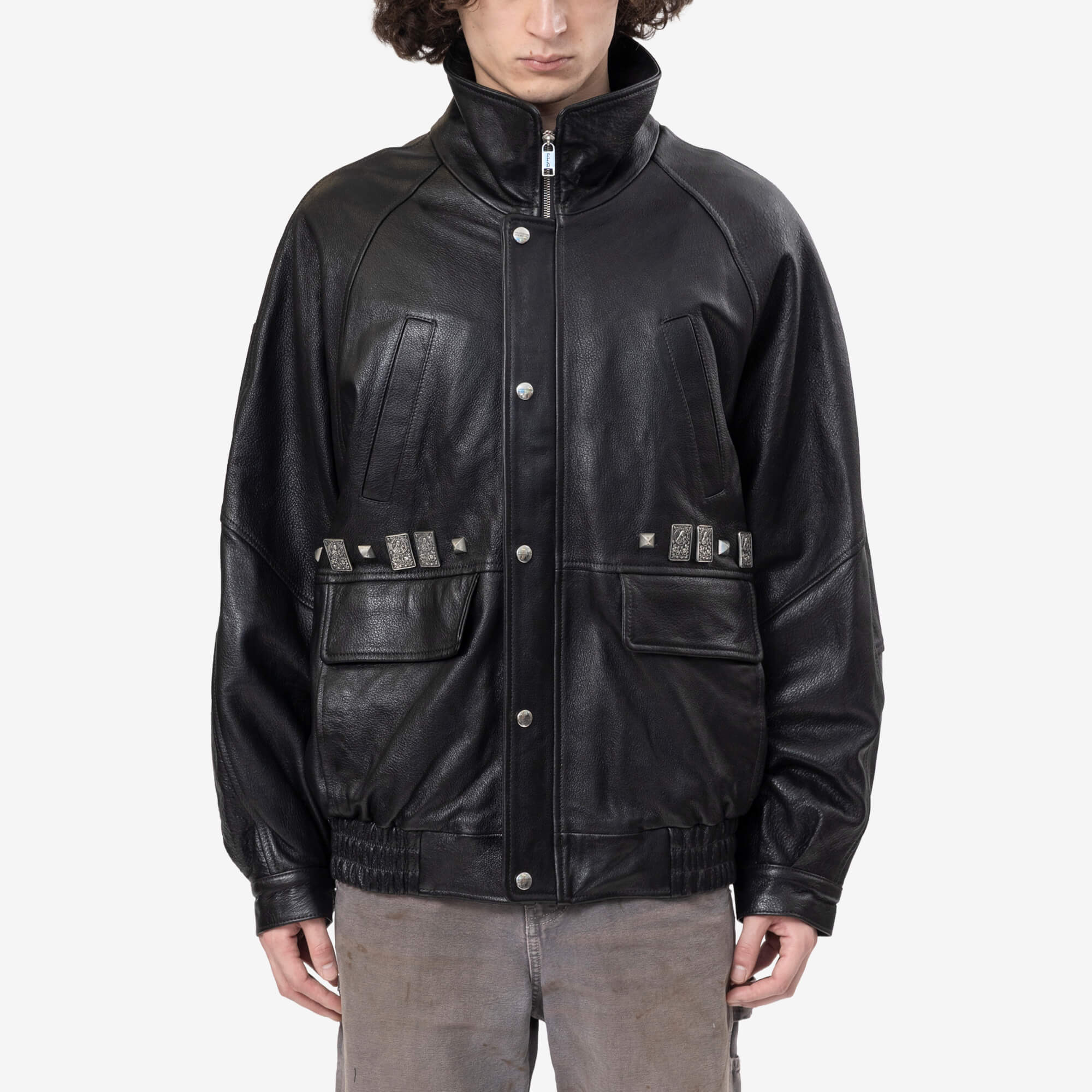Enfants Riches Deprimes Prince Phillips Childhood Studded Jacket Black - 1
