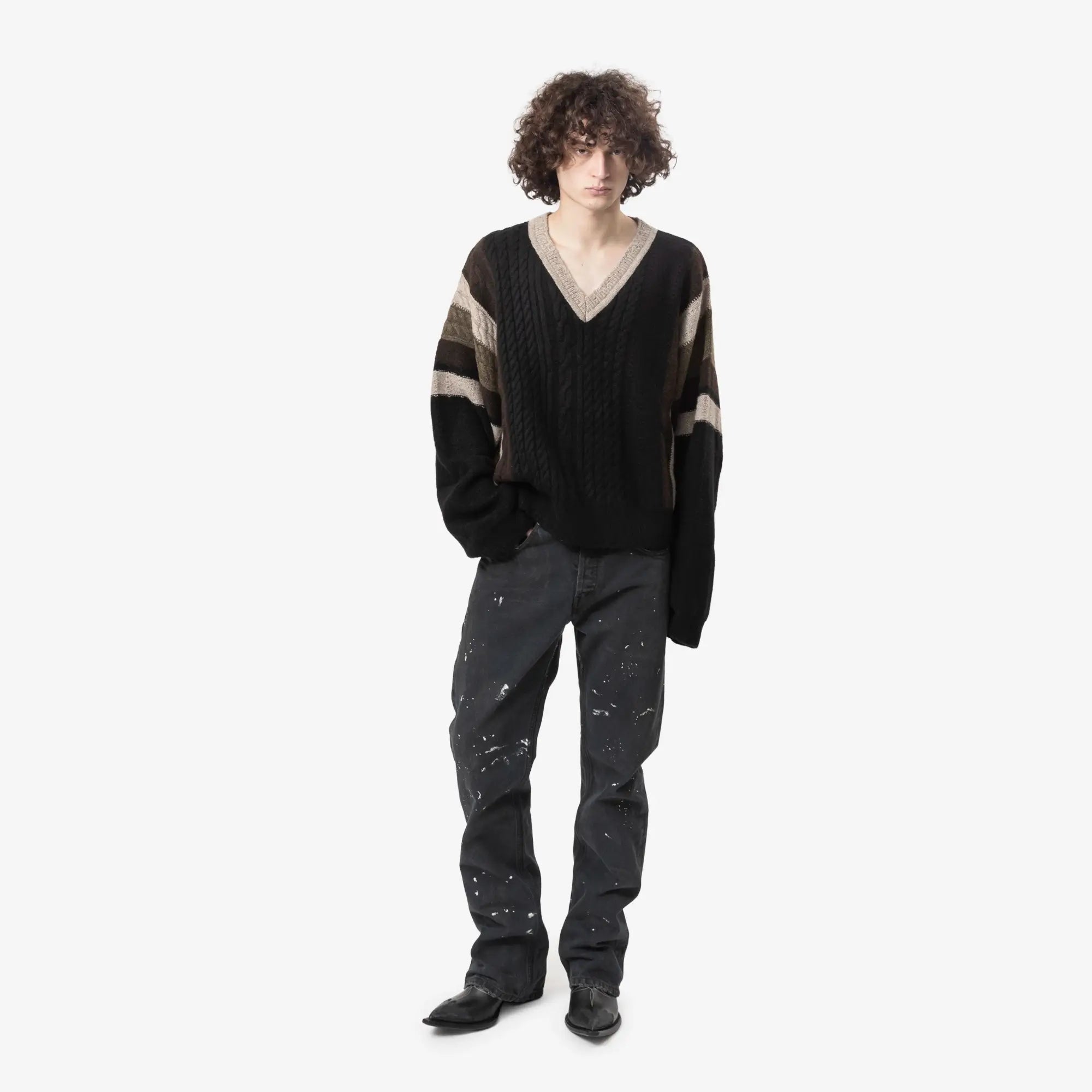 Enfants Riches Deprimes Roman Sweater Black - 2