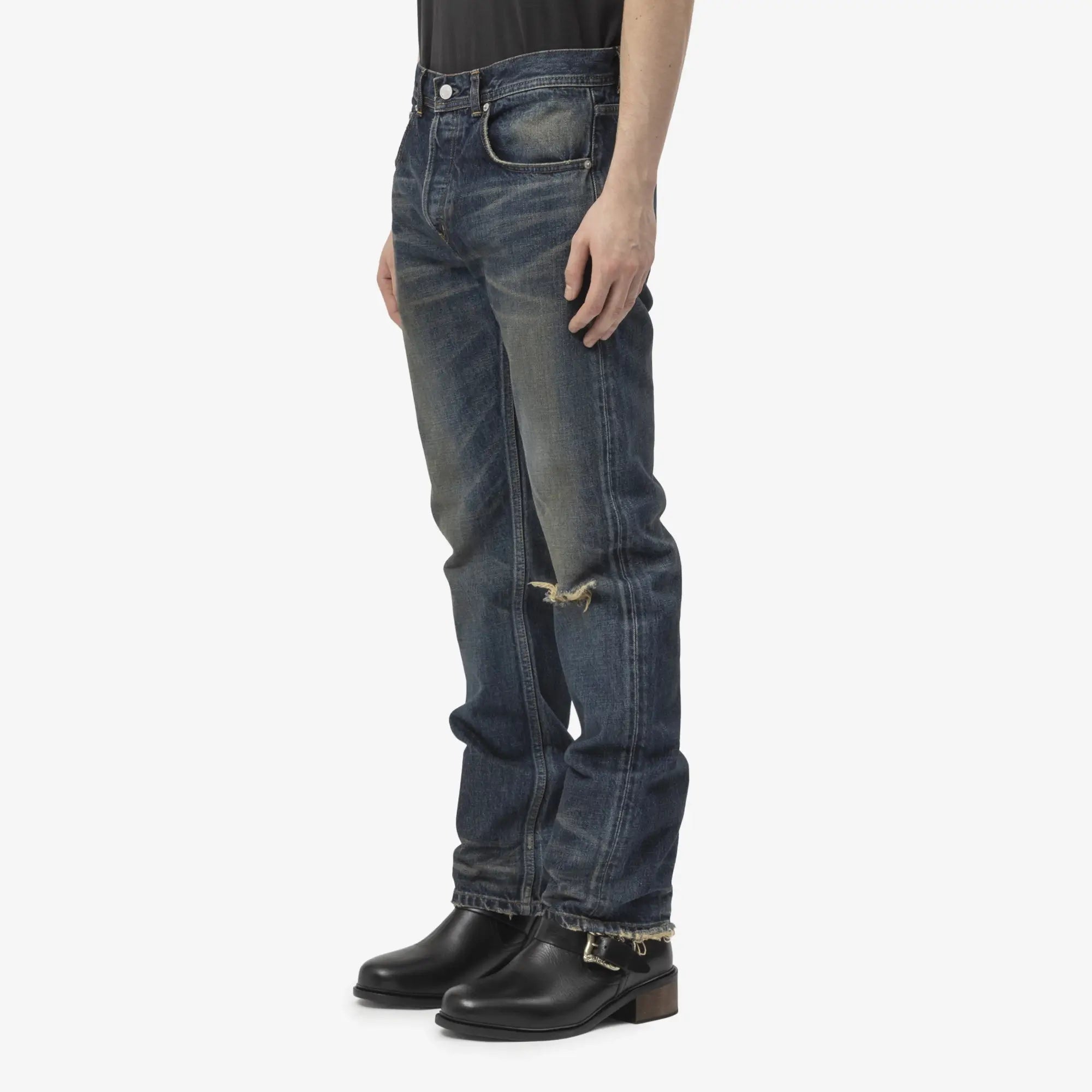 Enfants Riches Deprimes Straight Leg Jeans Blue - 3