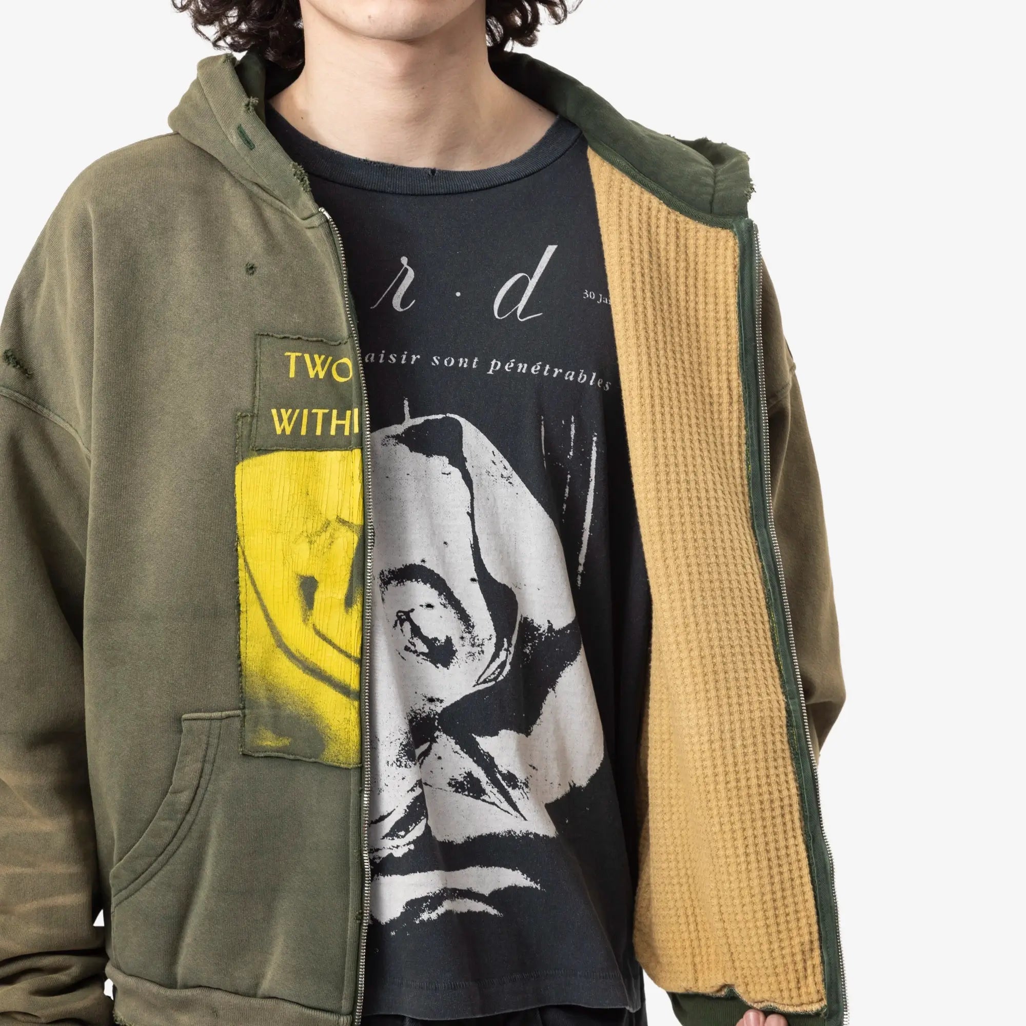 Enfants Riches Deprimes Two Wars Within One Assemblage Zip Hoody Gardener Green - 7