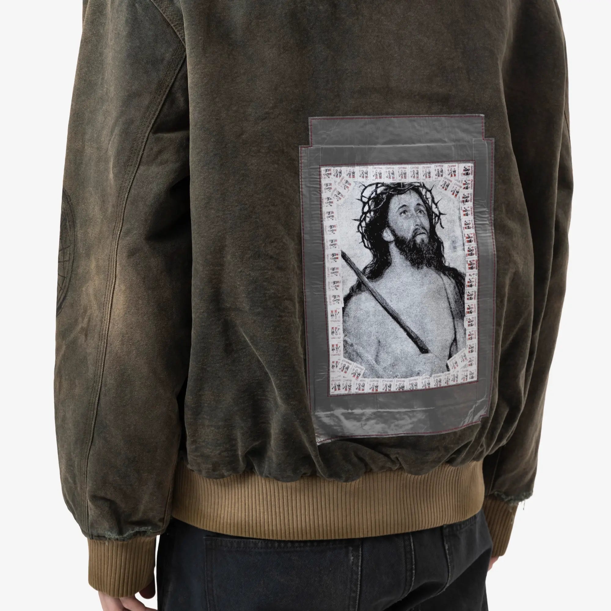 Enfants Riches Deprimes War Started Hooded Work Jacket Crust Olive - 6