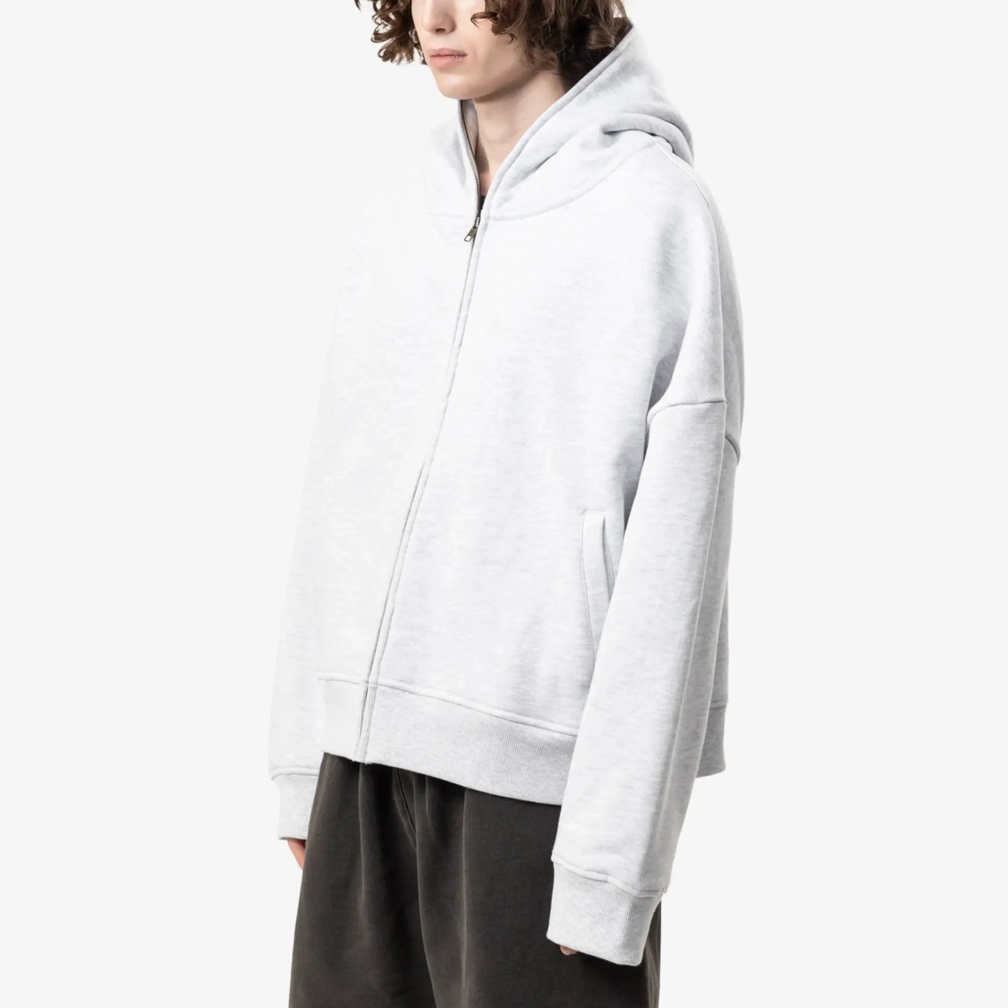 Entire Studios Eternal Zip Hoody Heather Grey - 3