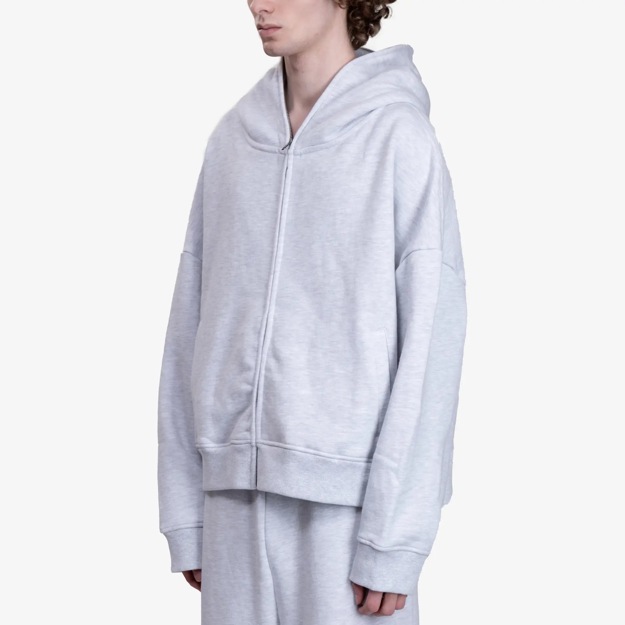 Entire Studios Eternal Zip Hoody Heather Grey - 3