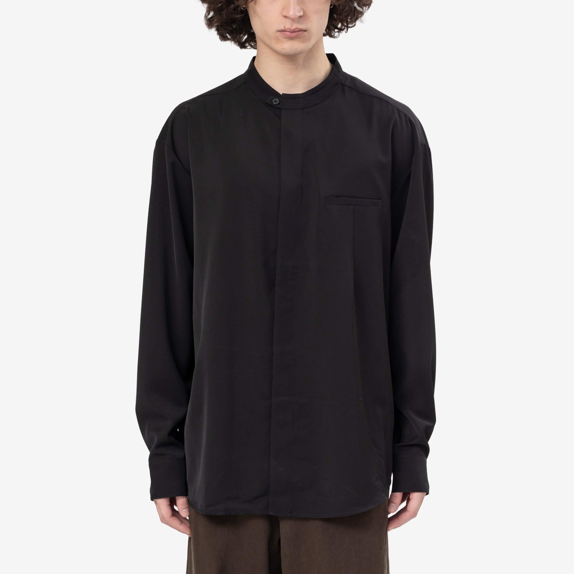 Entire Studios Mao Dart Shirt Black - 1