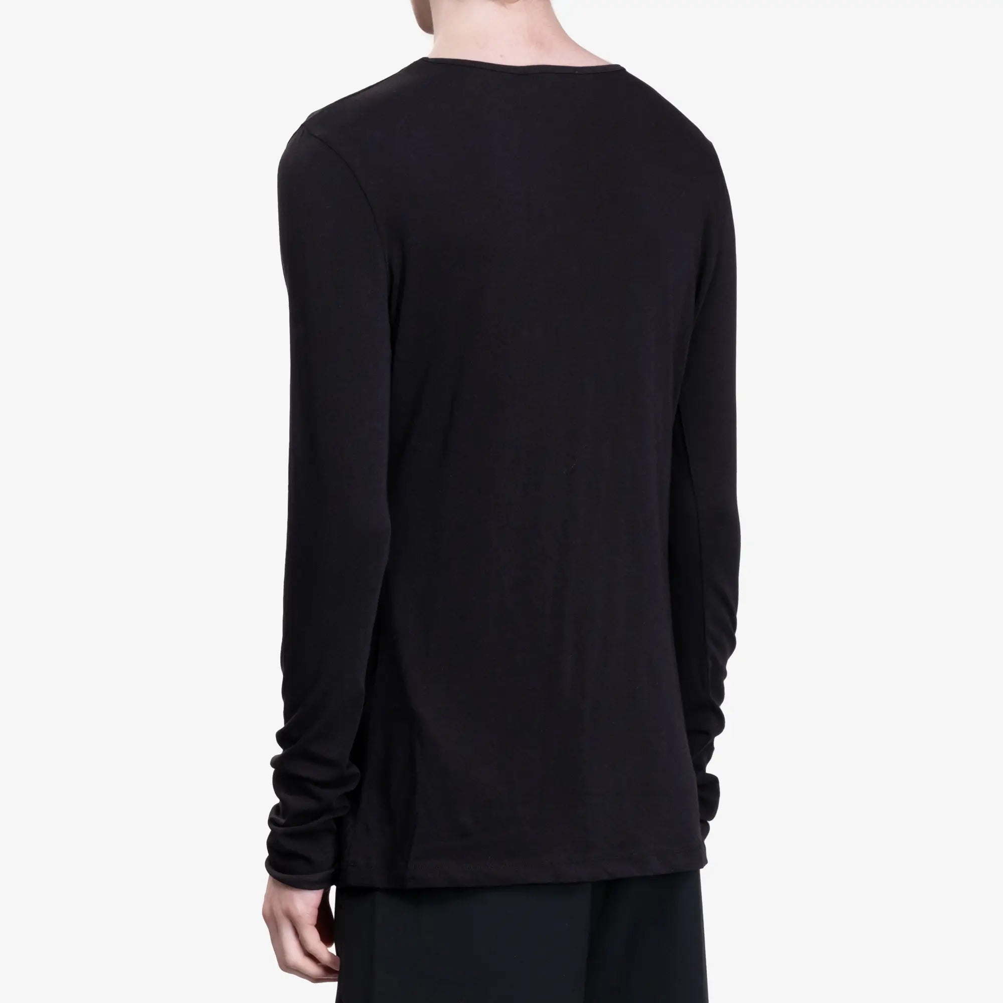 Entire Studios Sheer Long Sleeve Tee Black - 4