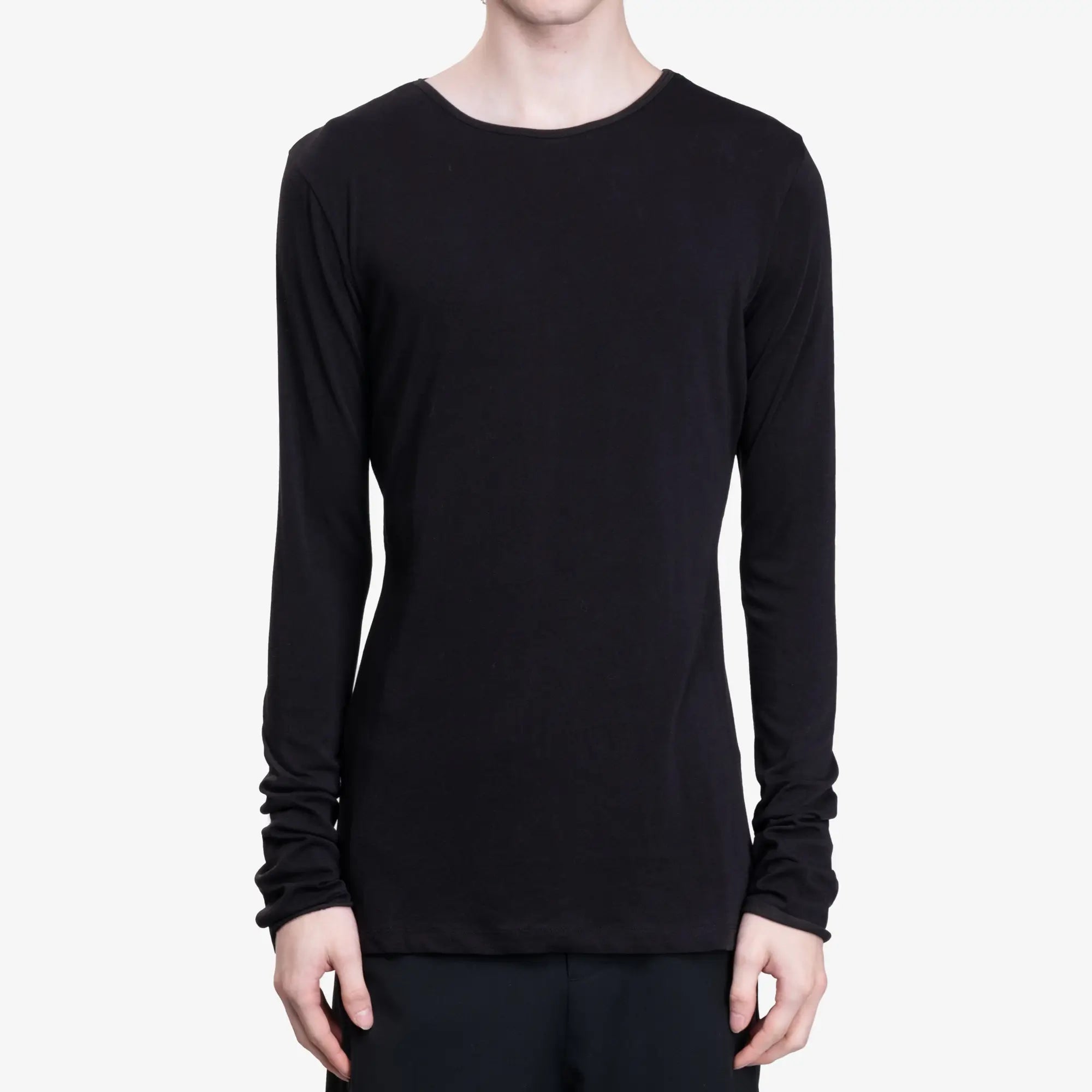 Entire Studios Sheer Long Sleeve Tee Black - 1