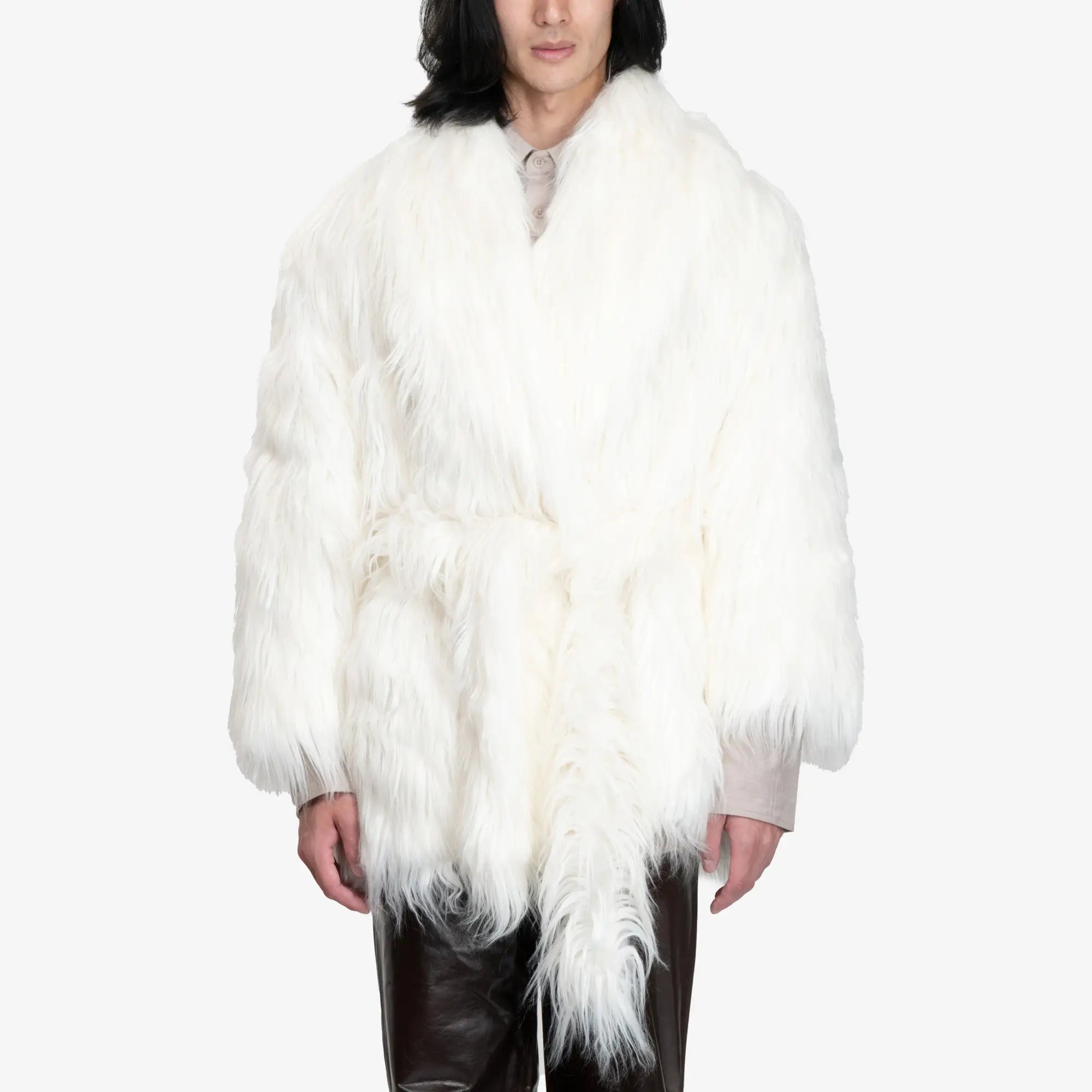 Entire Studios Unisex Juno Coat Cream - 1