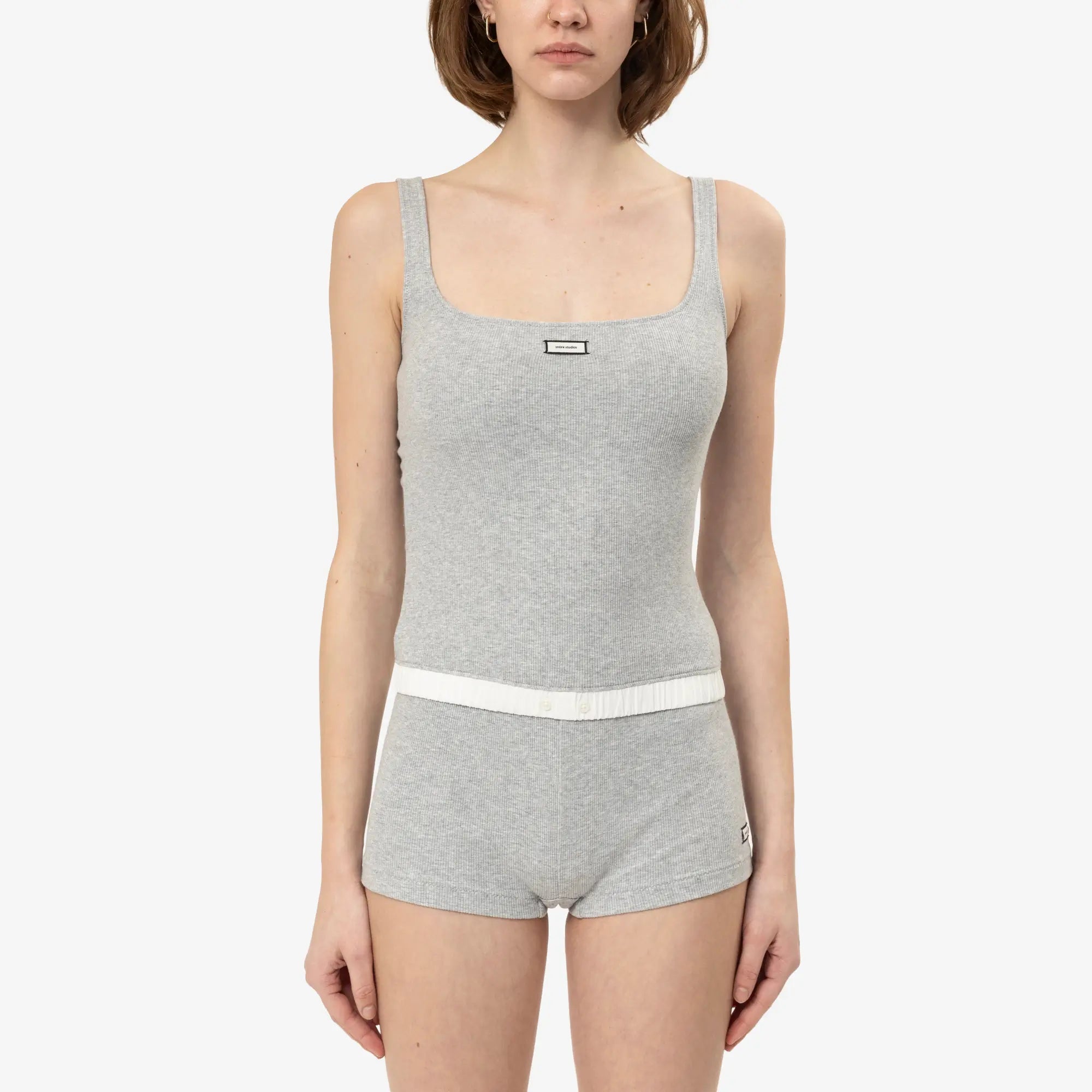 Entire Studios Unisex Lounge Tank Top Pebble - 1