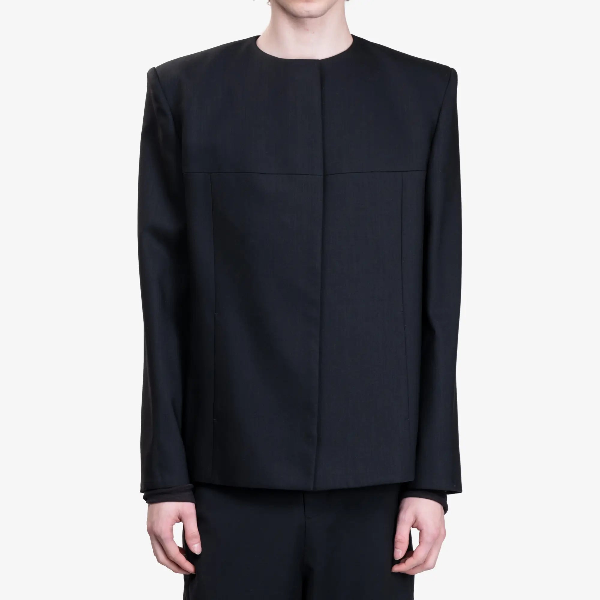Entire Studios Unisex Oblong Tailored Jacket Black - 7