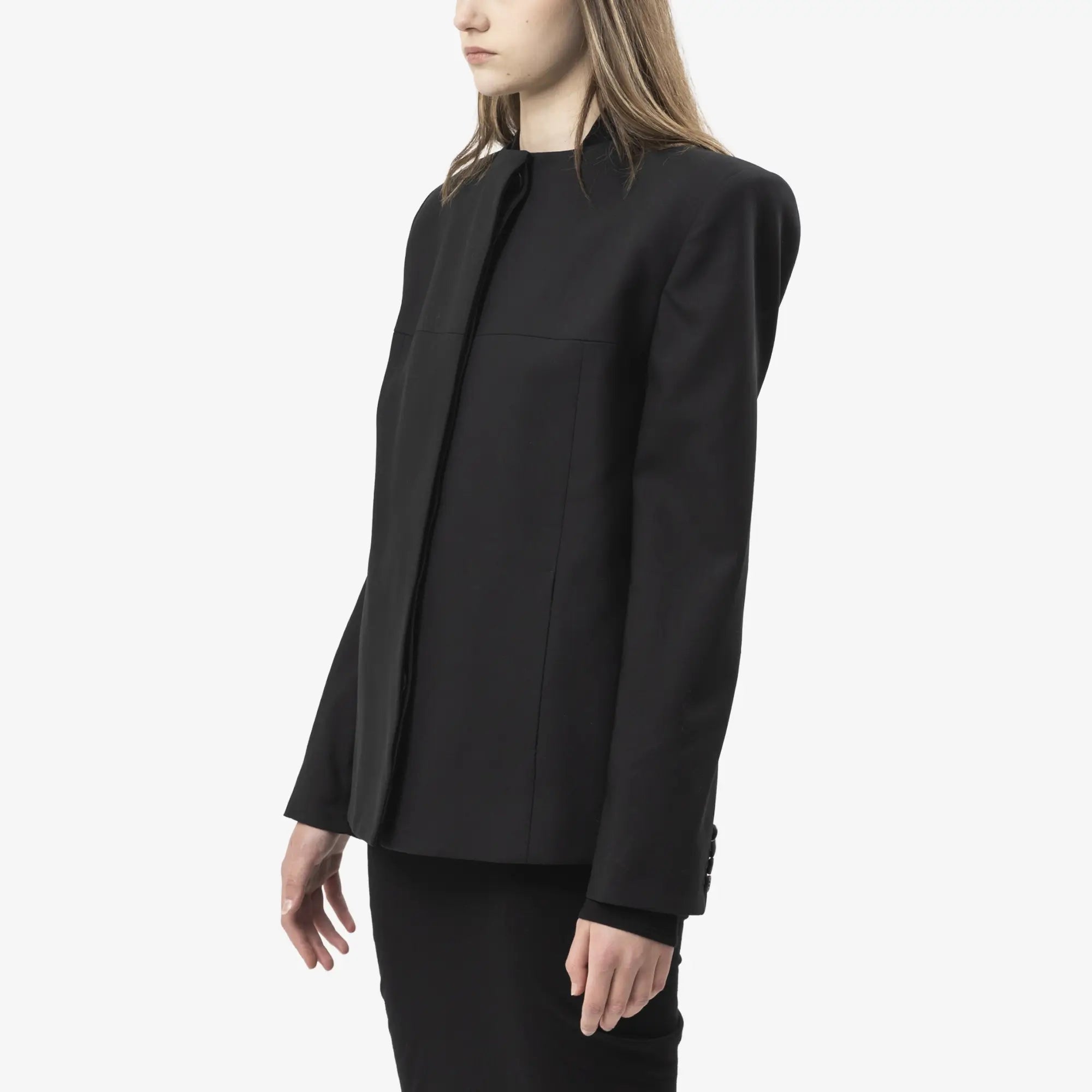 Entire Studios Unisex Oblong Tailored Jacket Black - 3