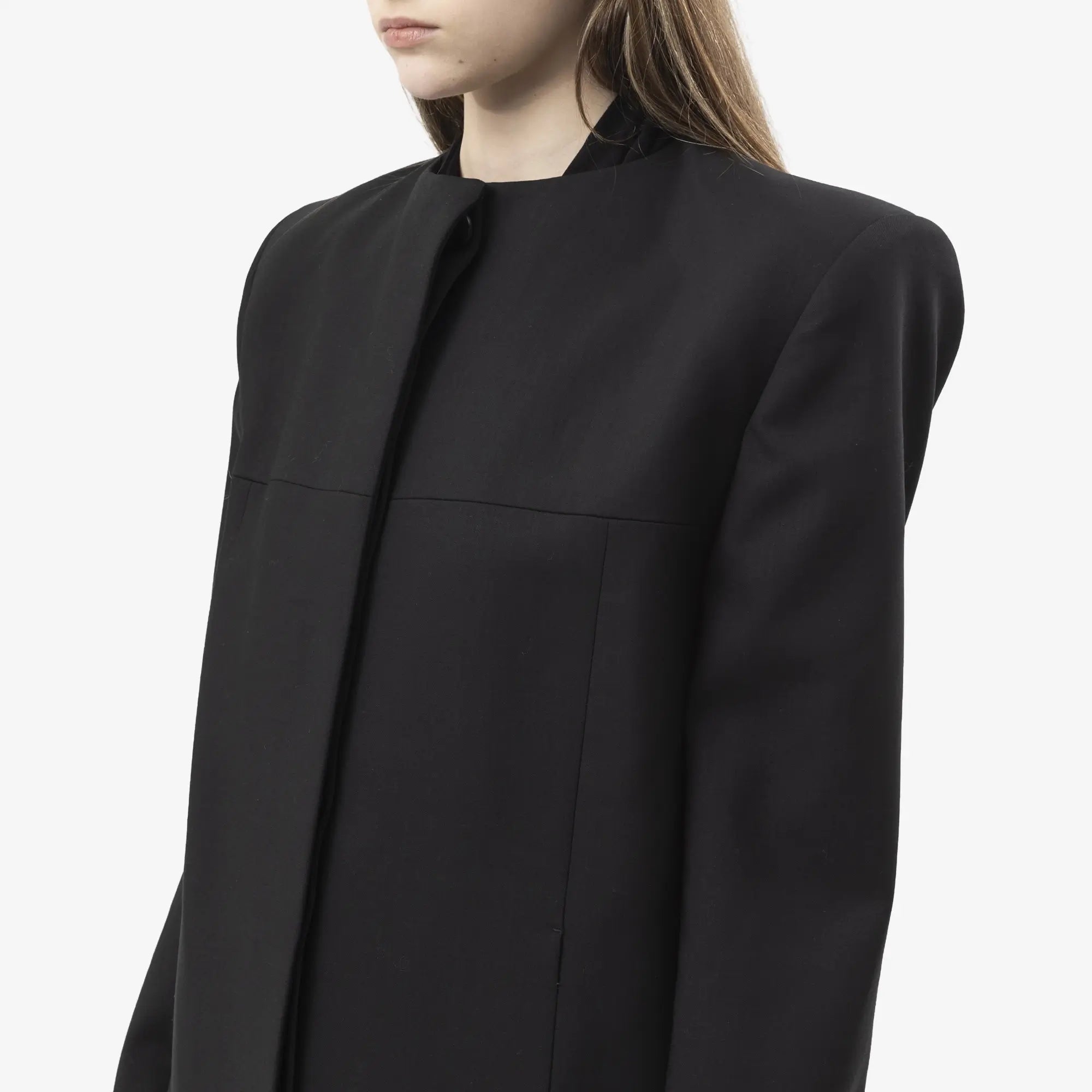 Entire Studios Unisex Oblong Tailored Jacket Black - 5