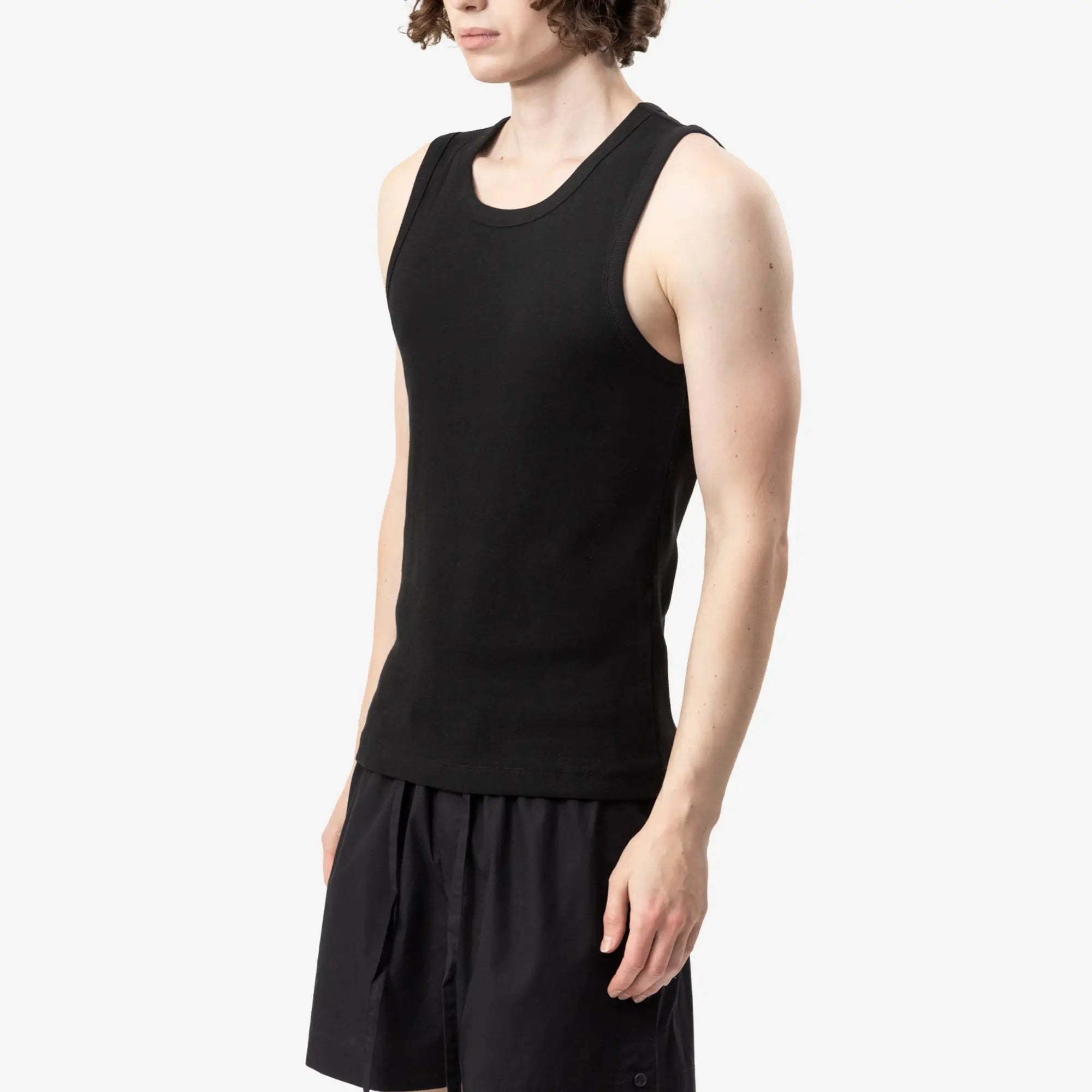 Entire Studios Unisex Rib Tank Top Black - 3