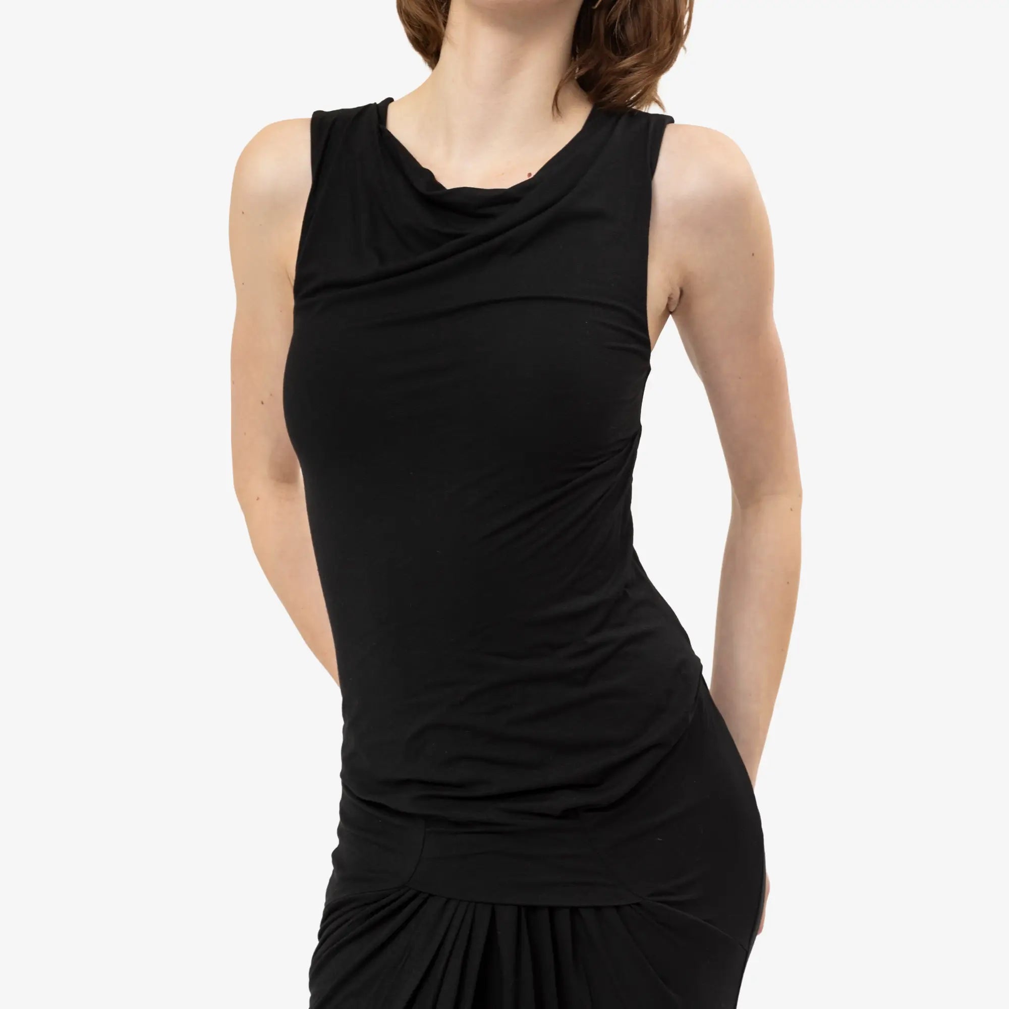 Entire Studios Womens Drape Dress Black - 5