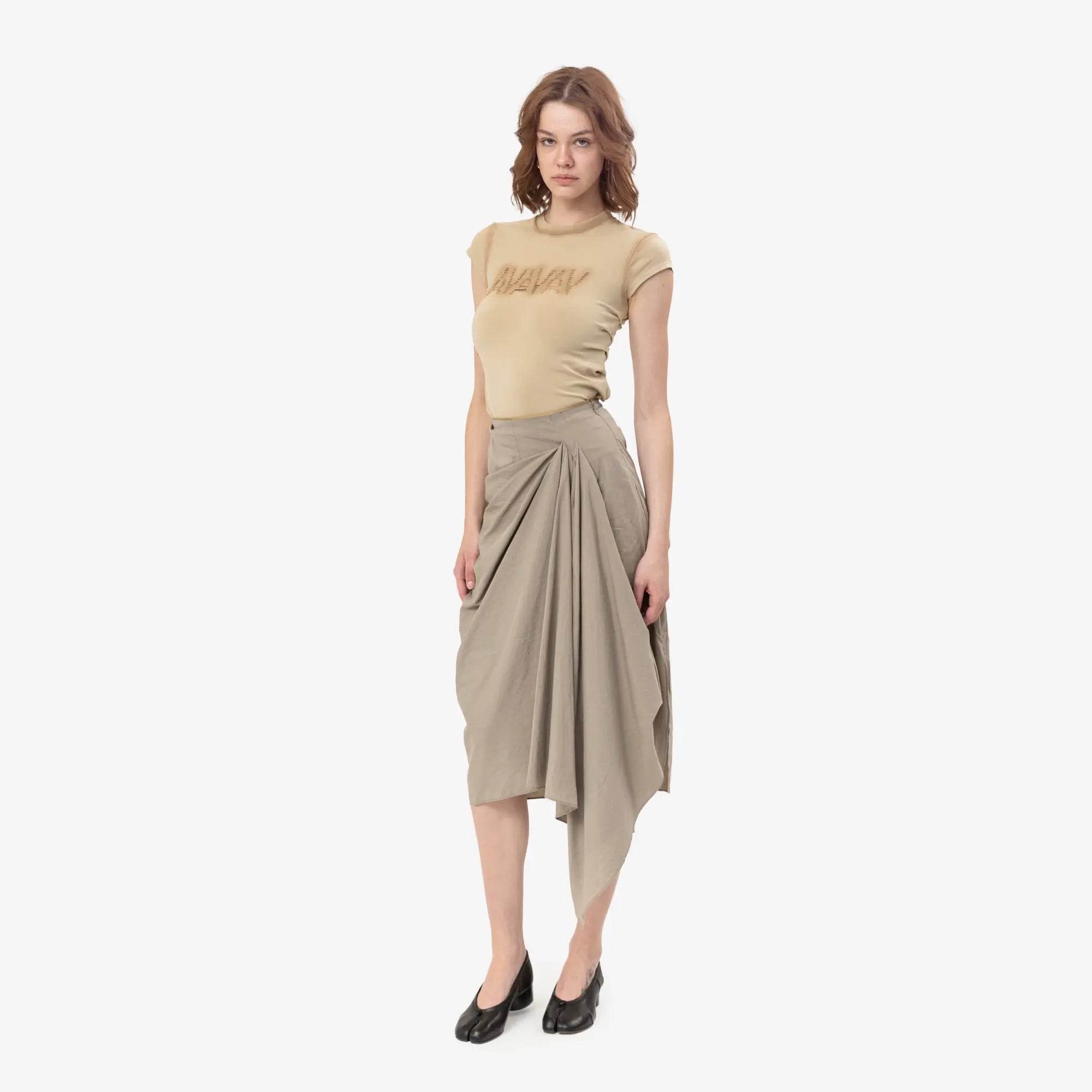 Entire Studios Womens Fleur Skirt 2 Taupe - 2