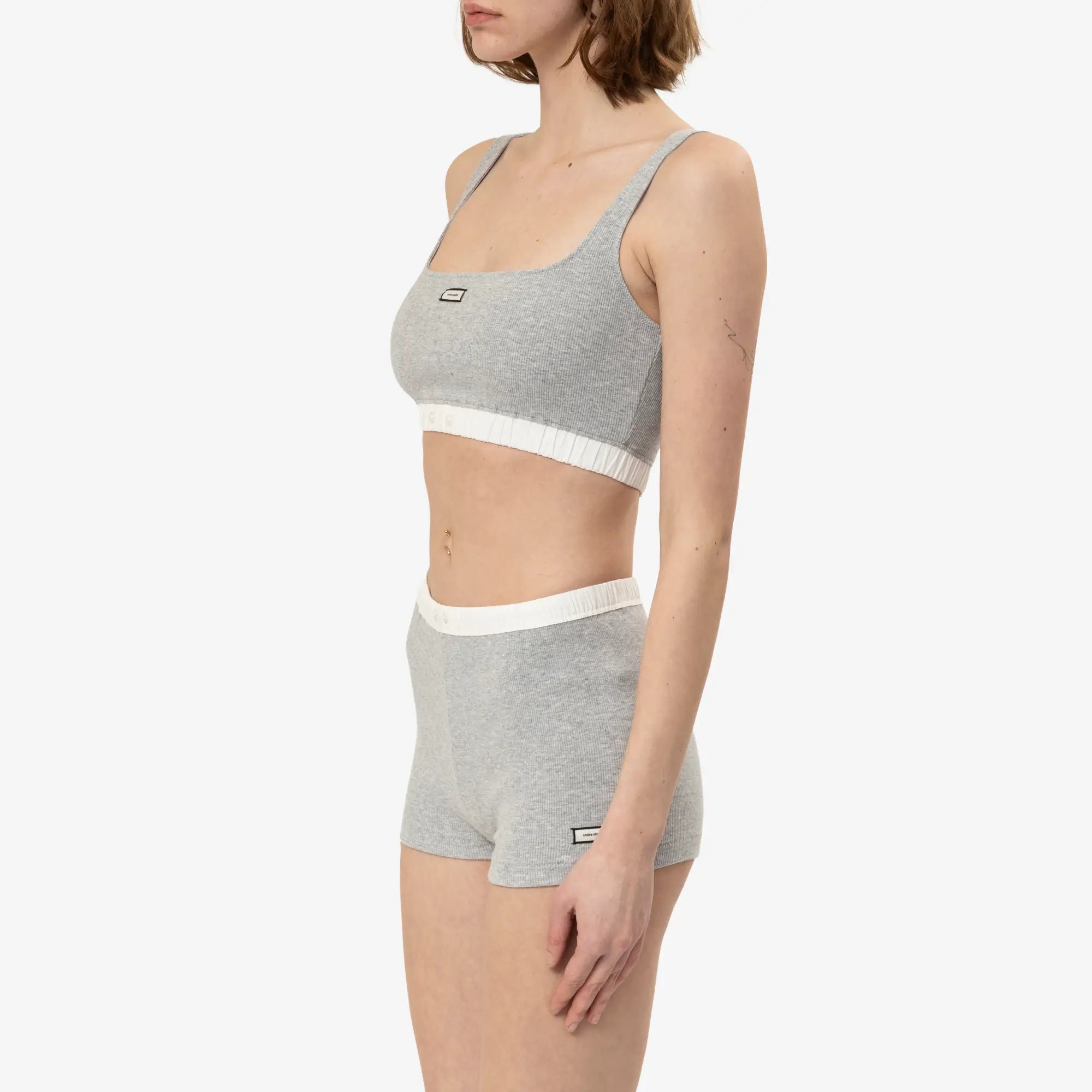 Entire Studios Womens Lounge Bra Pebble - 3