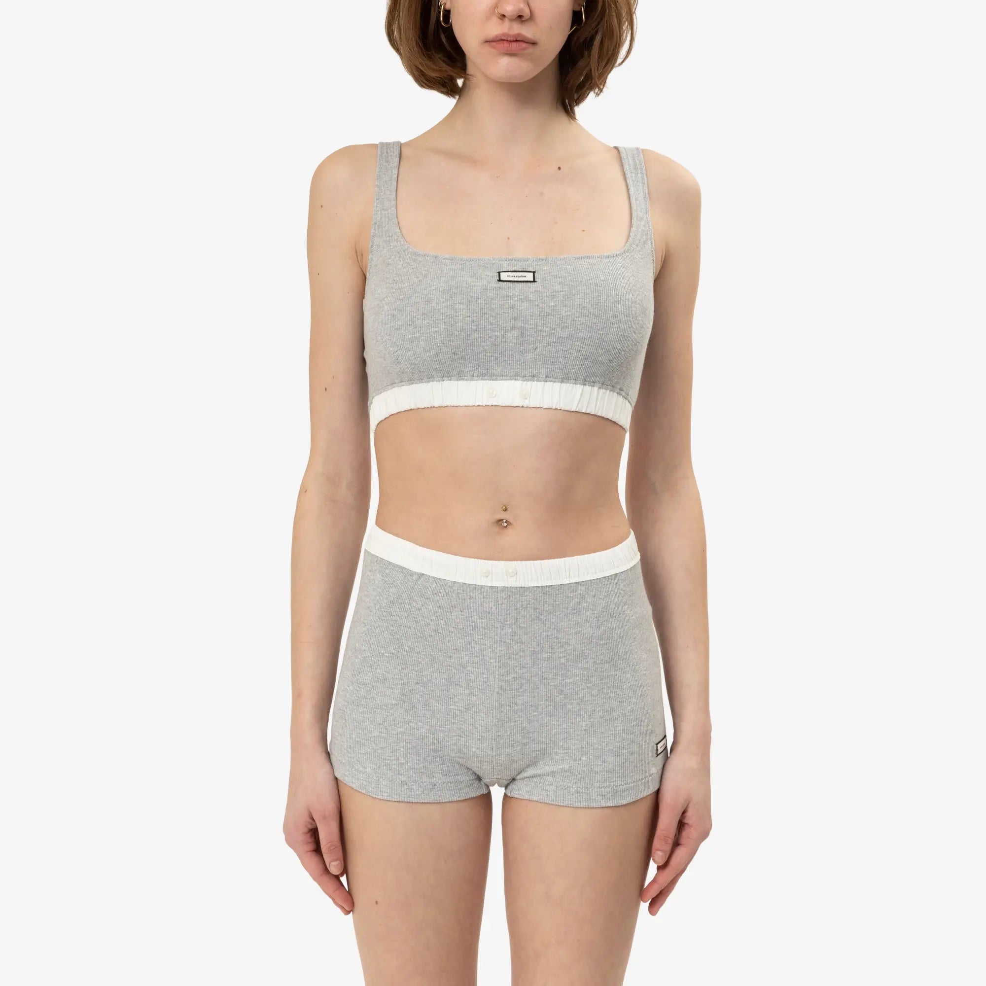 Entire Studios Womens Lounge Bra Pebble - 1