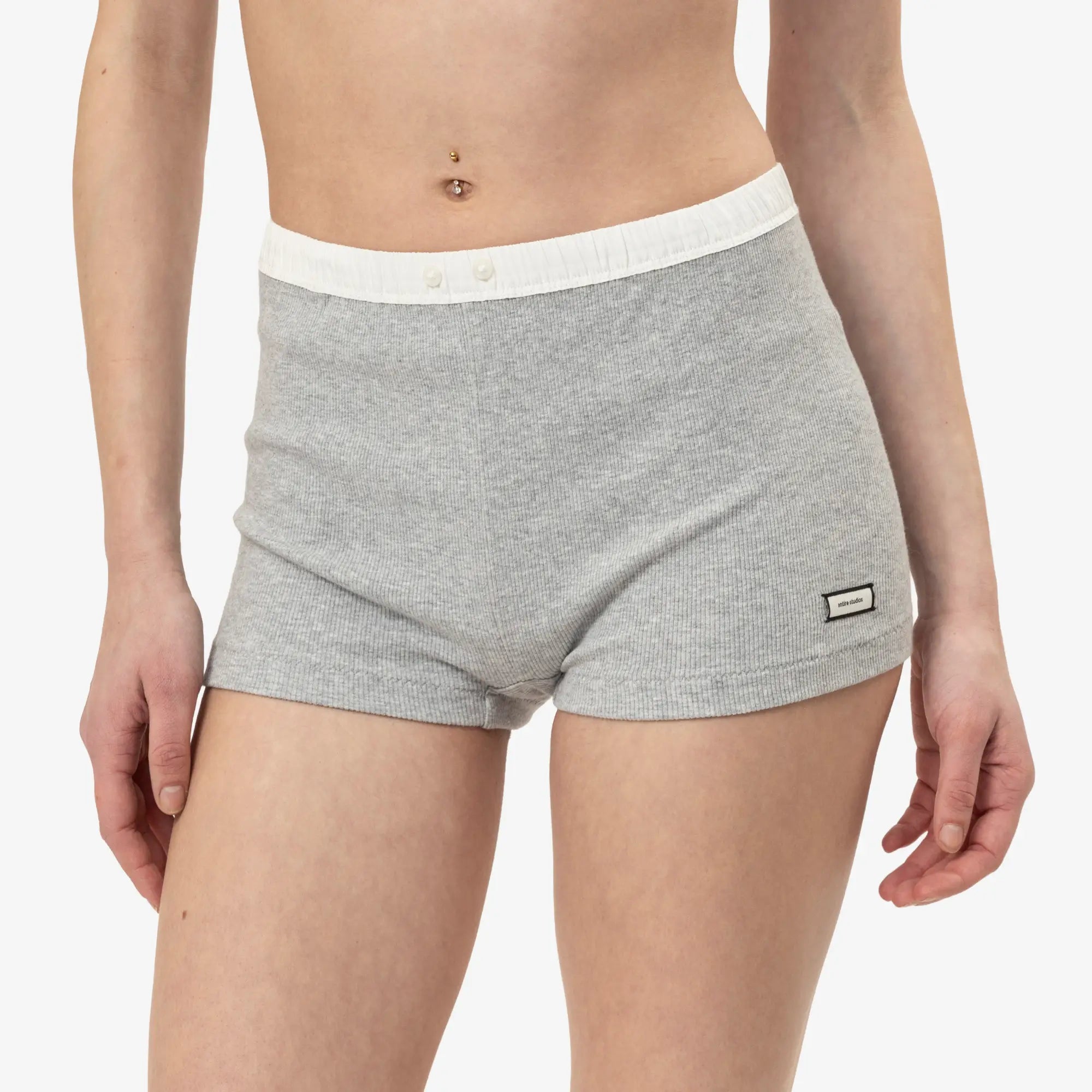 Entire Studios Womens Lounge Shorts Pebble - 5