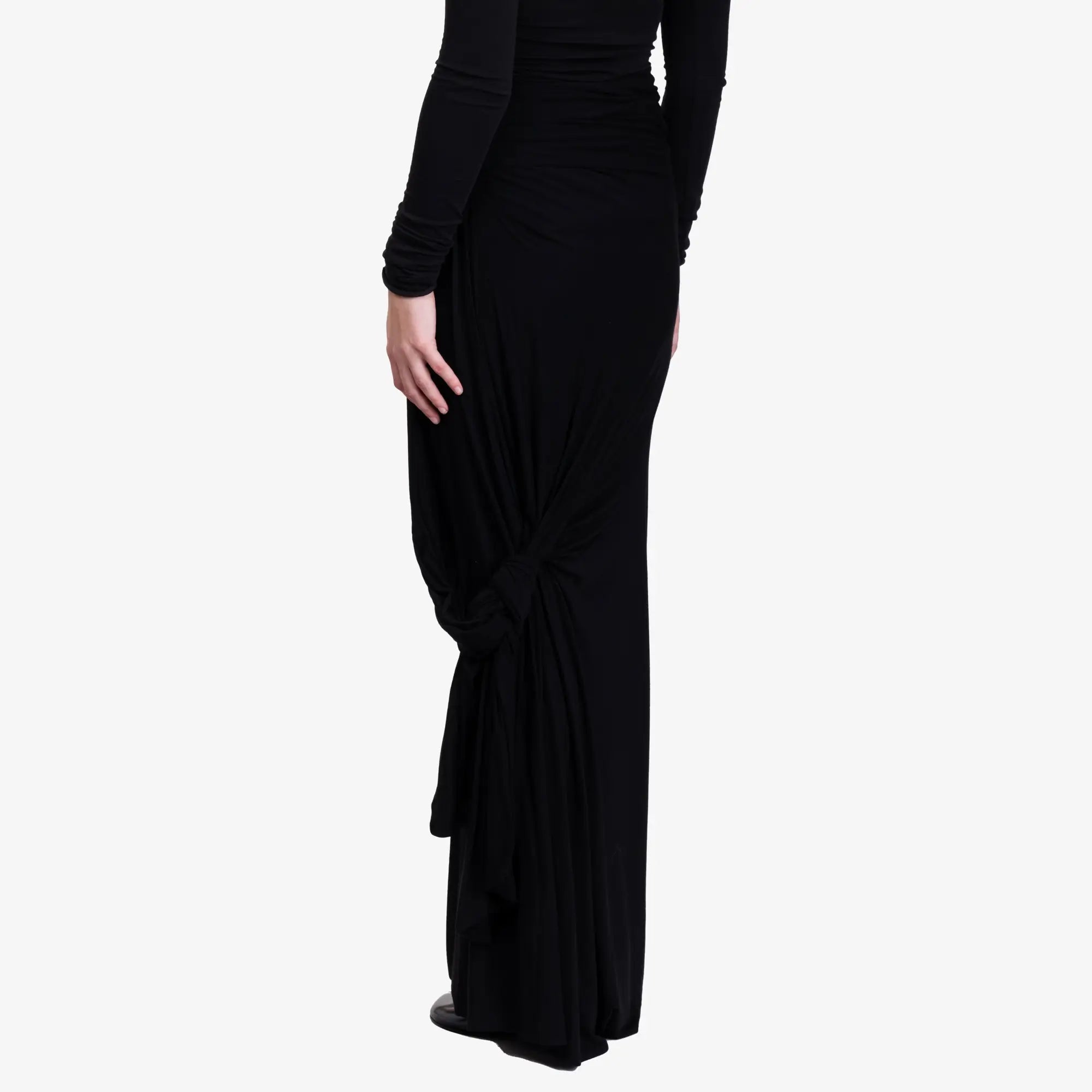 Entire Studios Womens Lumiere Scarf Skirt Soot - 4