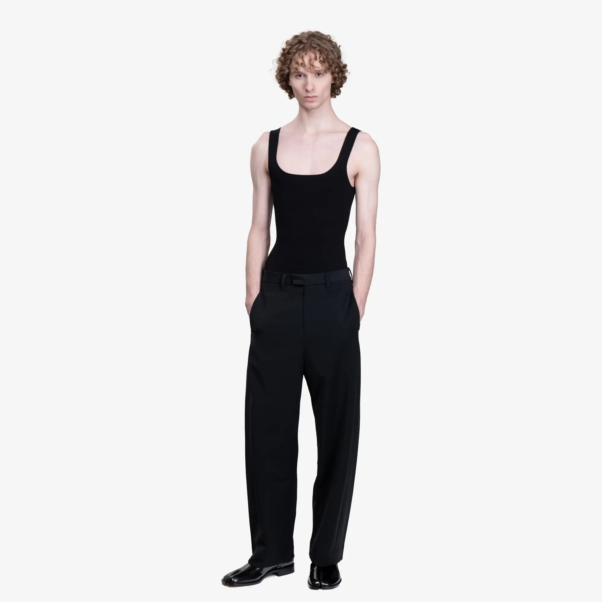 Entire Studios Womens Squared Neck Blouse Black - 2