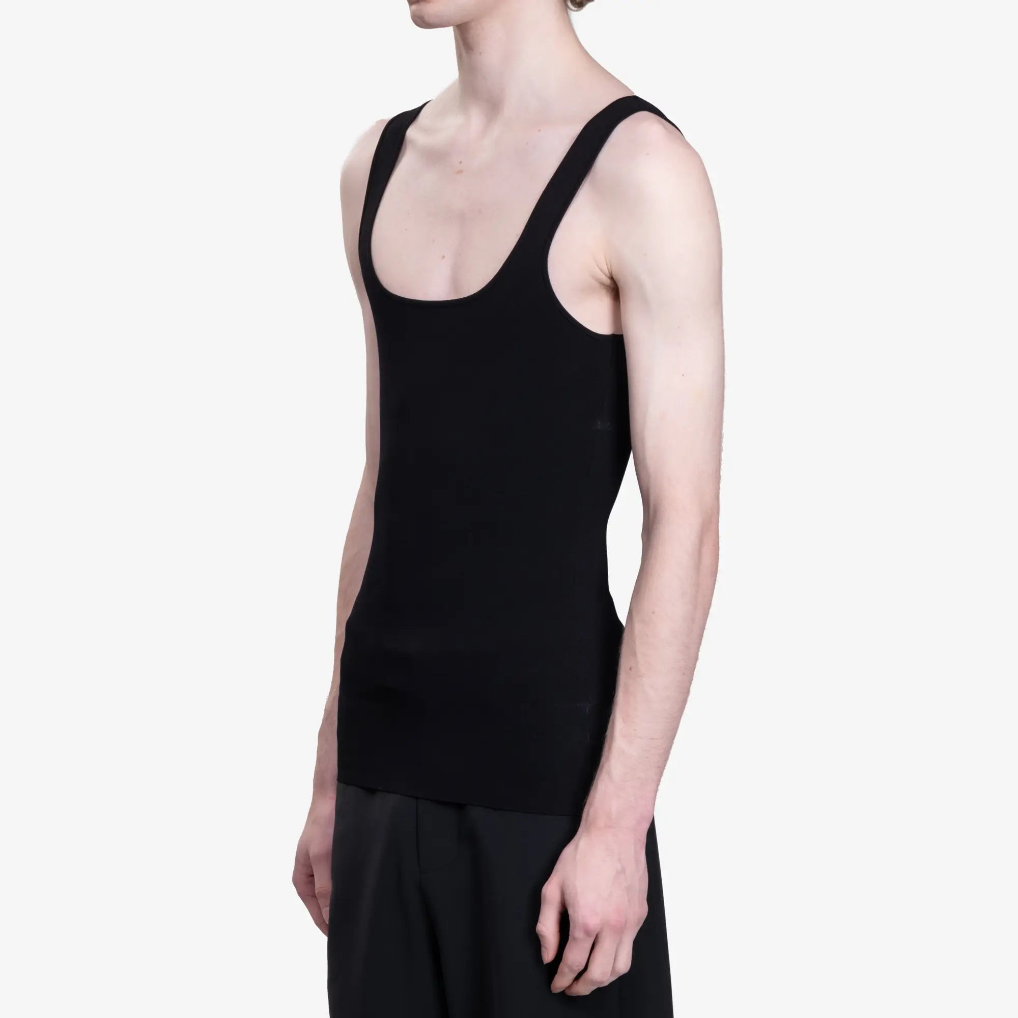 Entire Studios Womens Squared Neck Blouse Black - 3