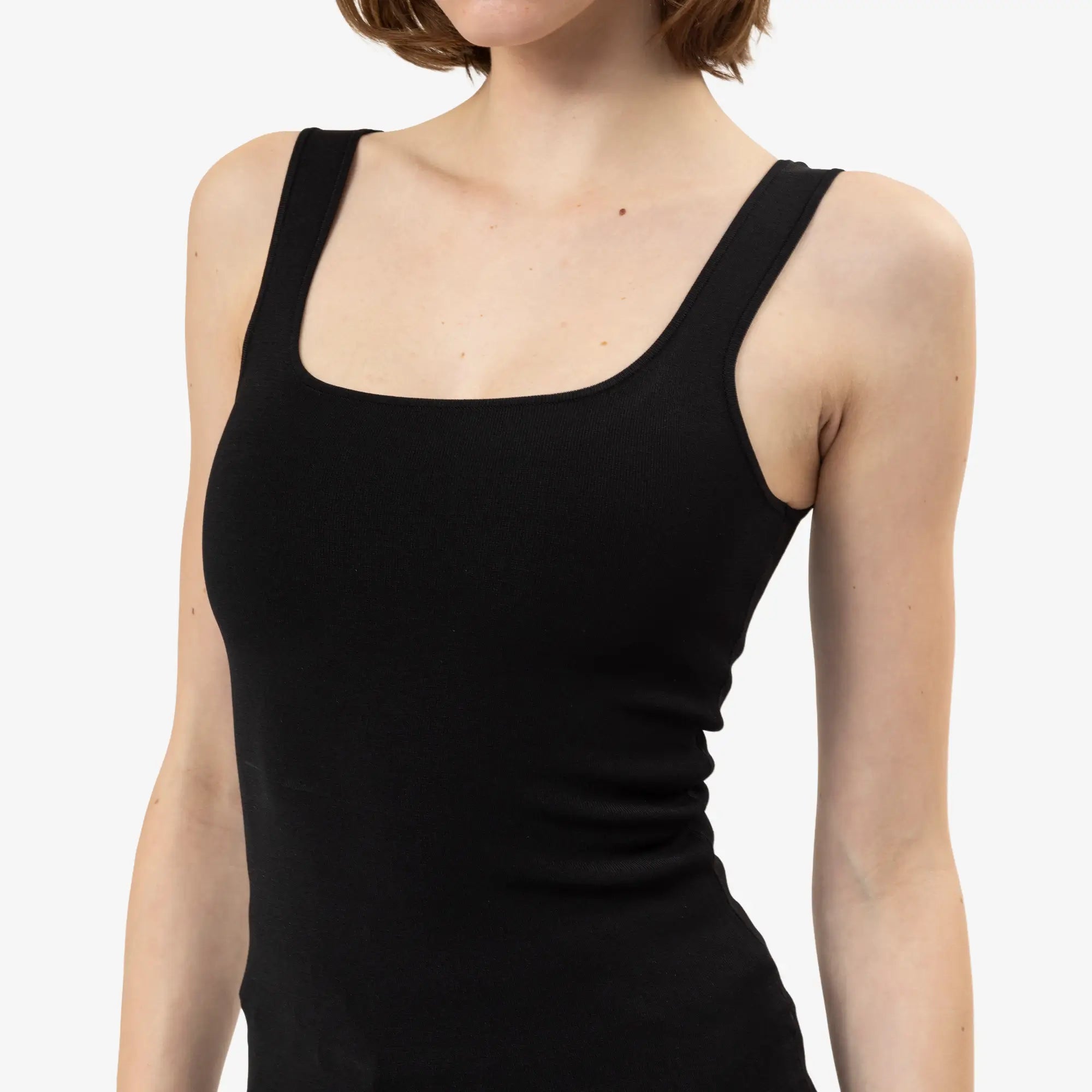 Entire Studios Womens Squared Neck Blouse Black - 9