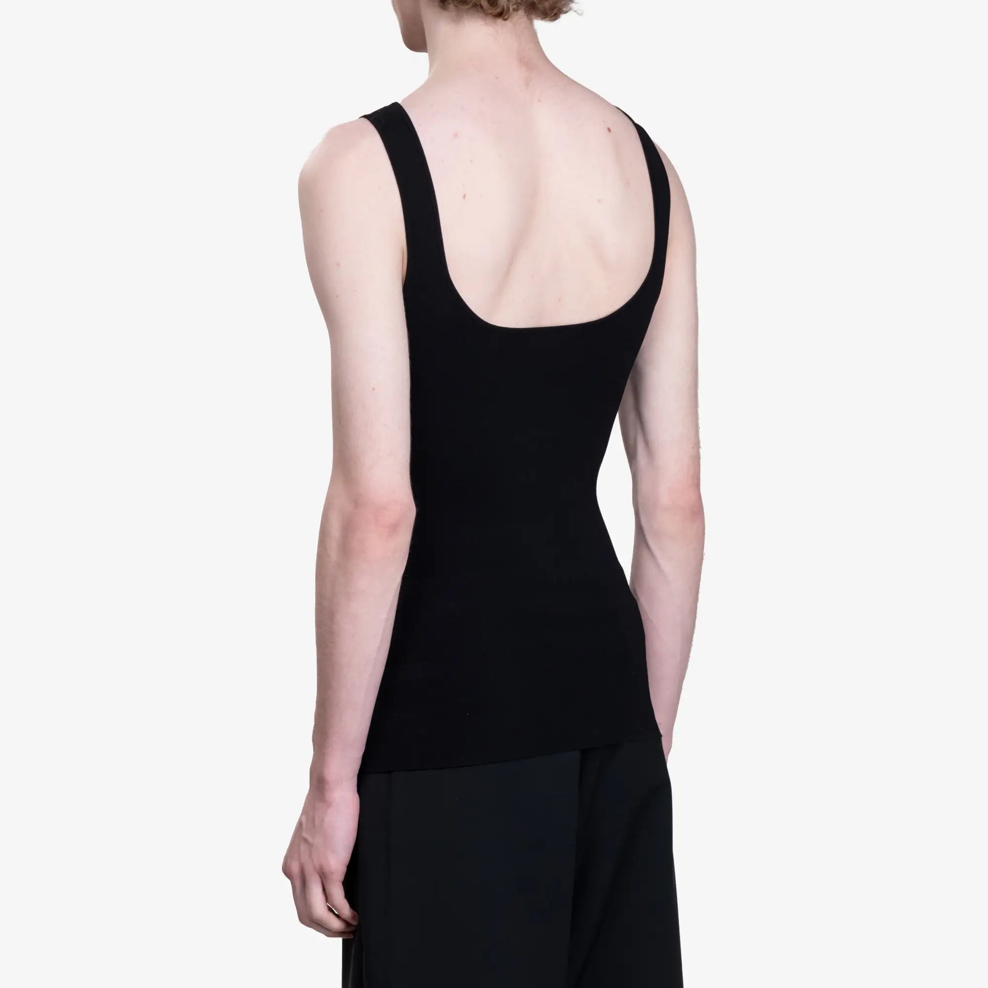 Entire Studios Womens Squared Neck Blouse Black - 4