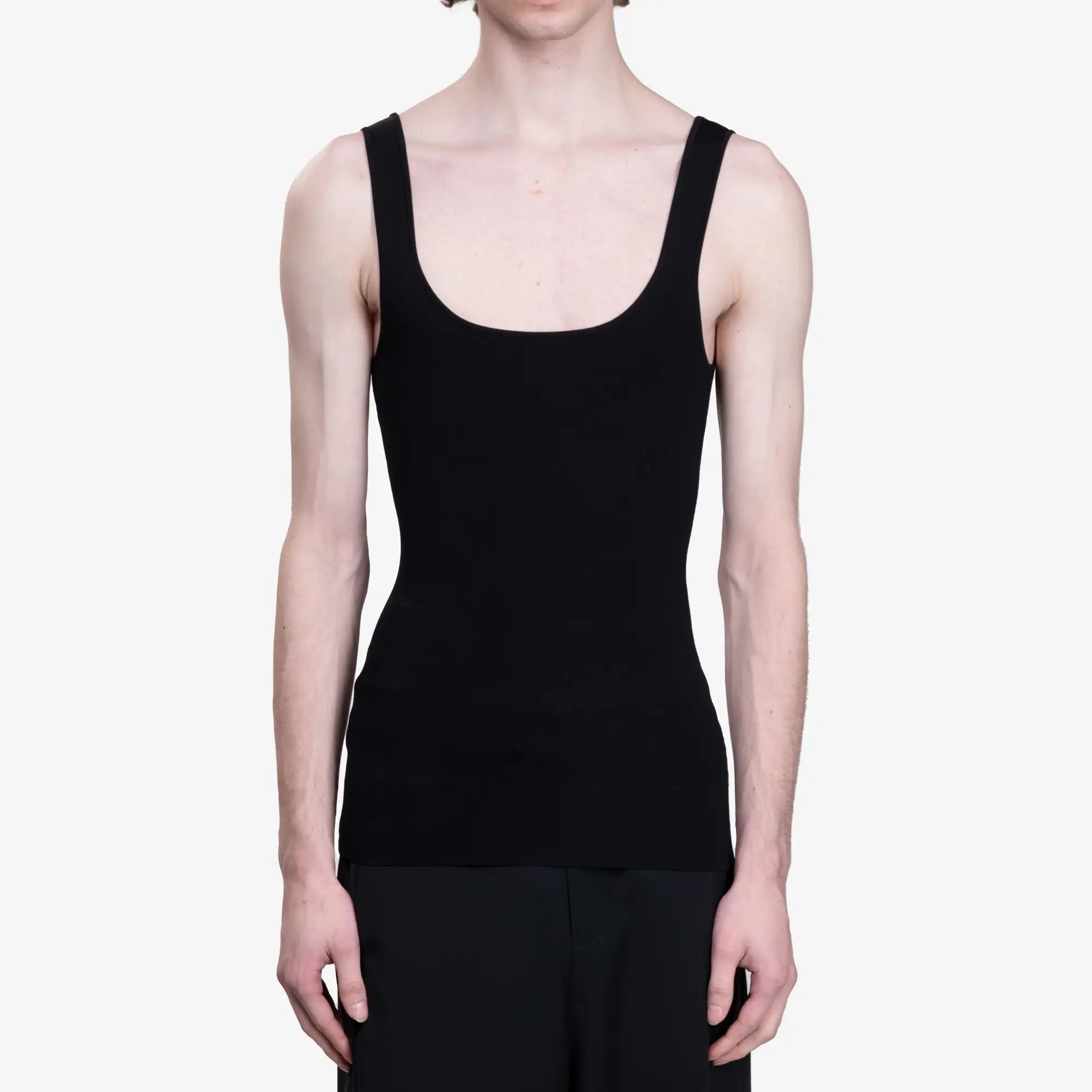 Entire Studios Womens Squared Neck Blouse Black - 1