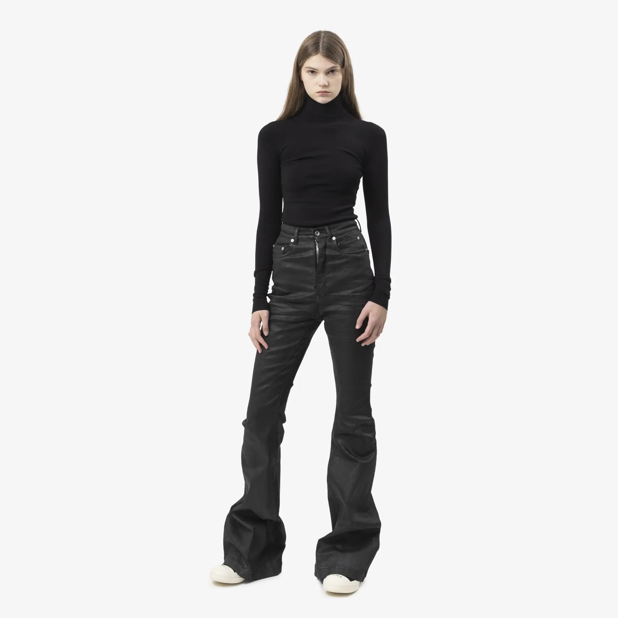 Entire Studios Womens Turtle Neck Bodysuit Black - 2