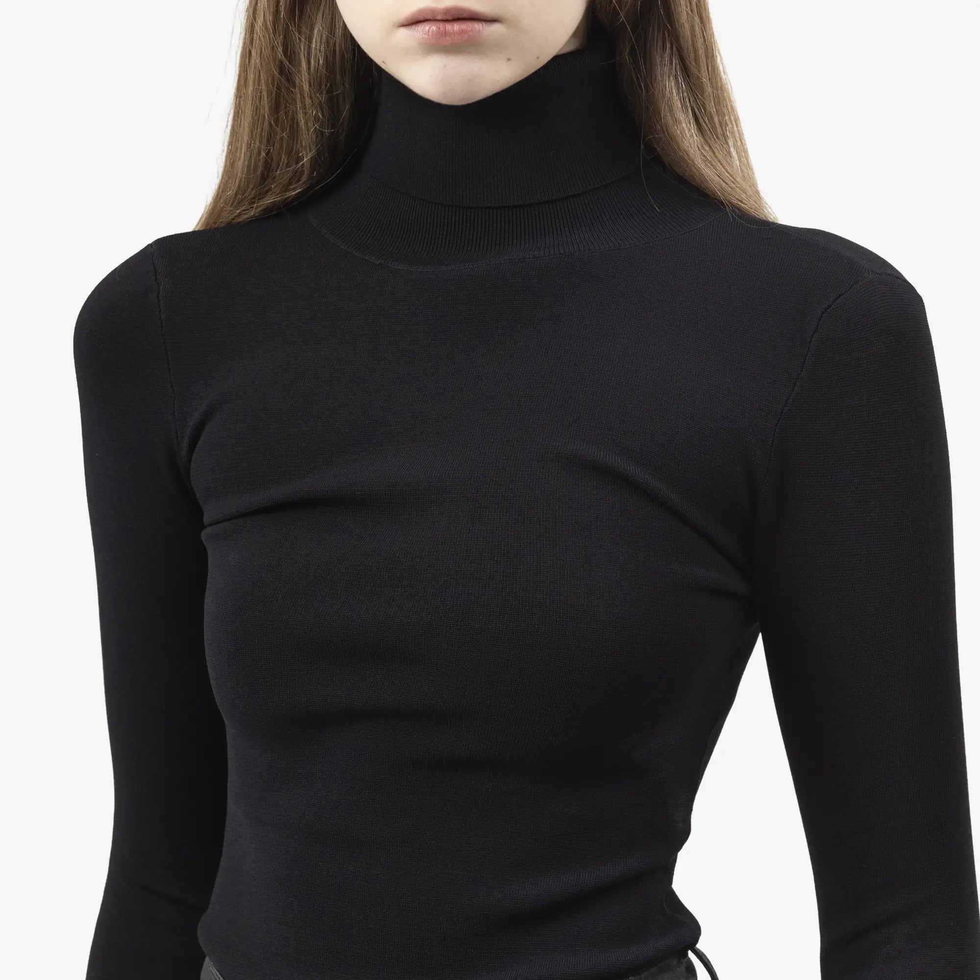 Entire Studios Womens Turtle Neck Bodysuit Black - 6