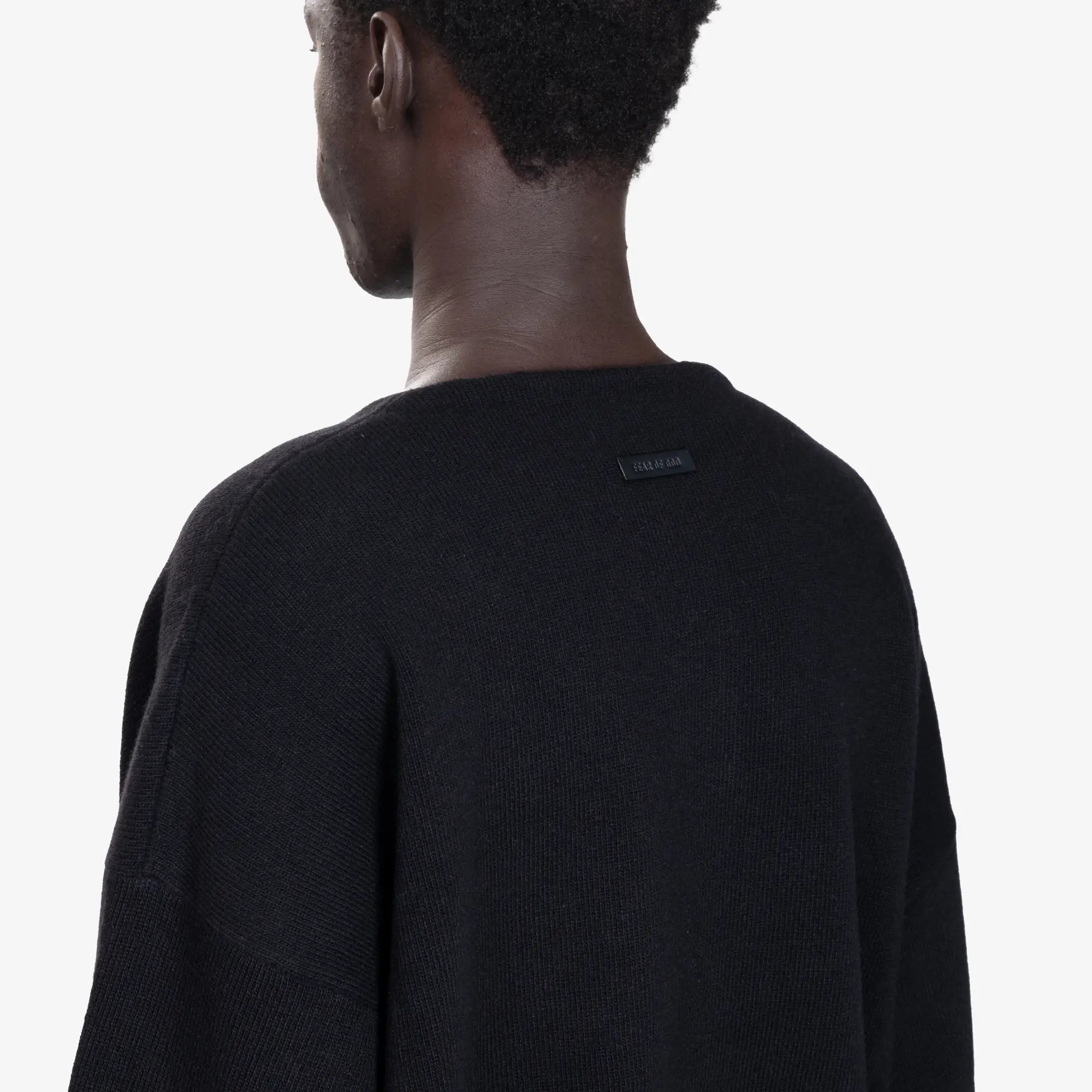 Fear of God Henley Sweater Black - 6